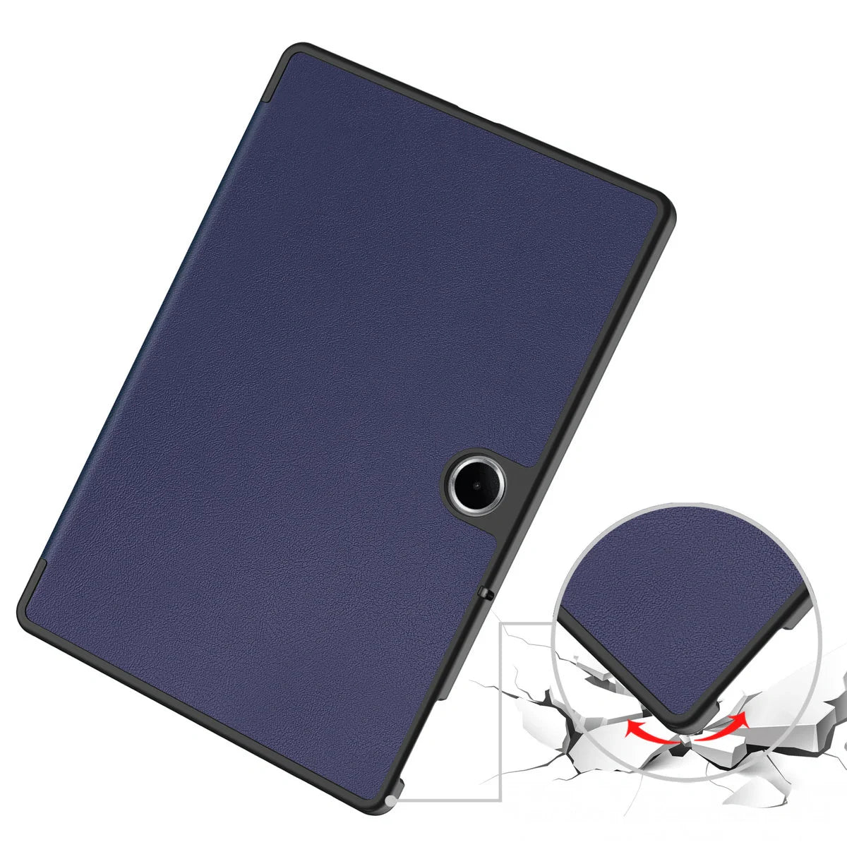 Schutzhülle für OnePlus Pad Lite / Oppo Pad SE, Bizon Case Tab Croc, Dunkelblau
