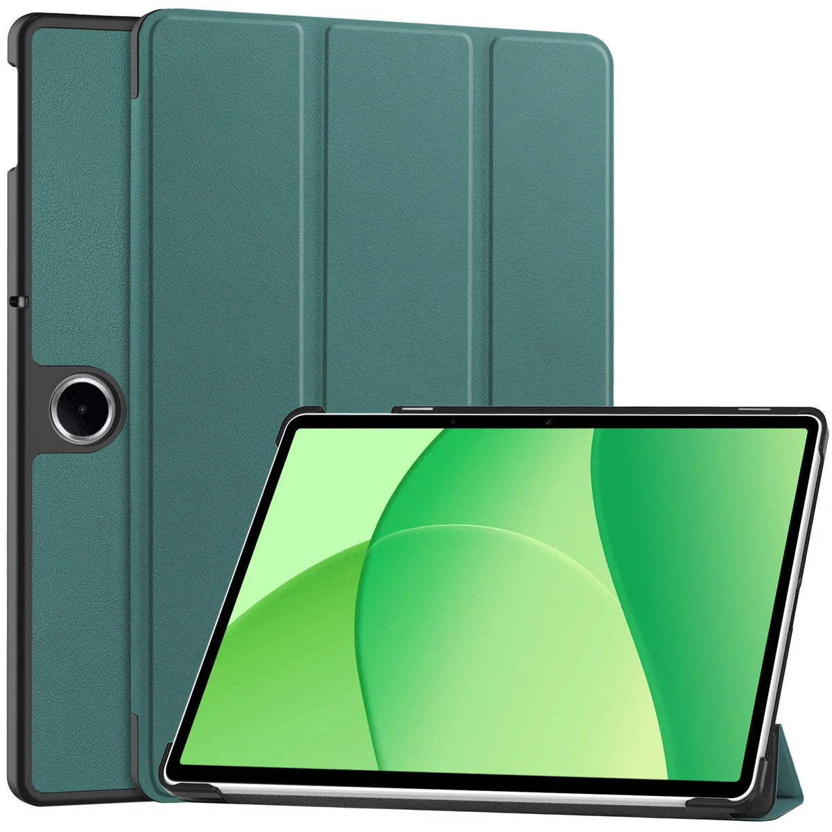 Schutzhülle für OnePlus Pad Lite / Oppo Pad SE, Bizon Case Tab Croc, Dunkelgrün
