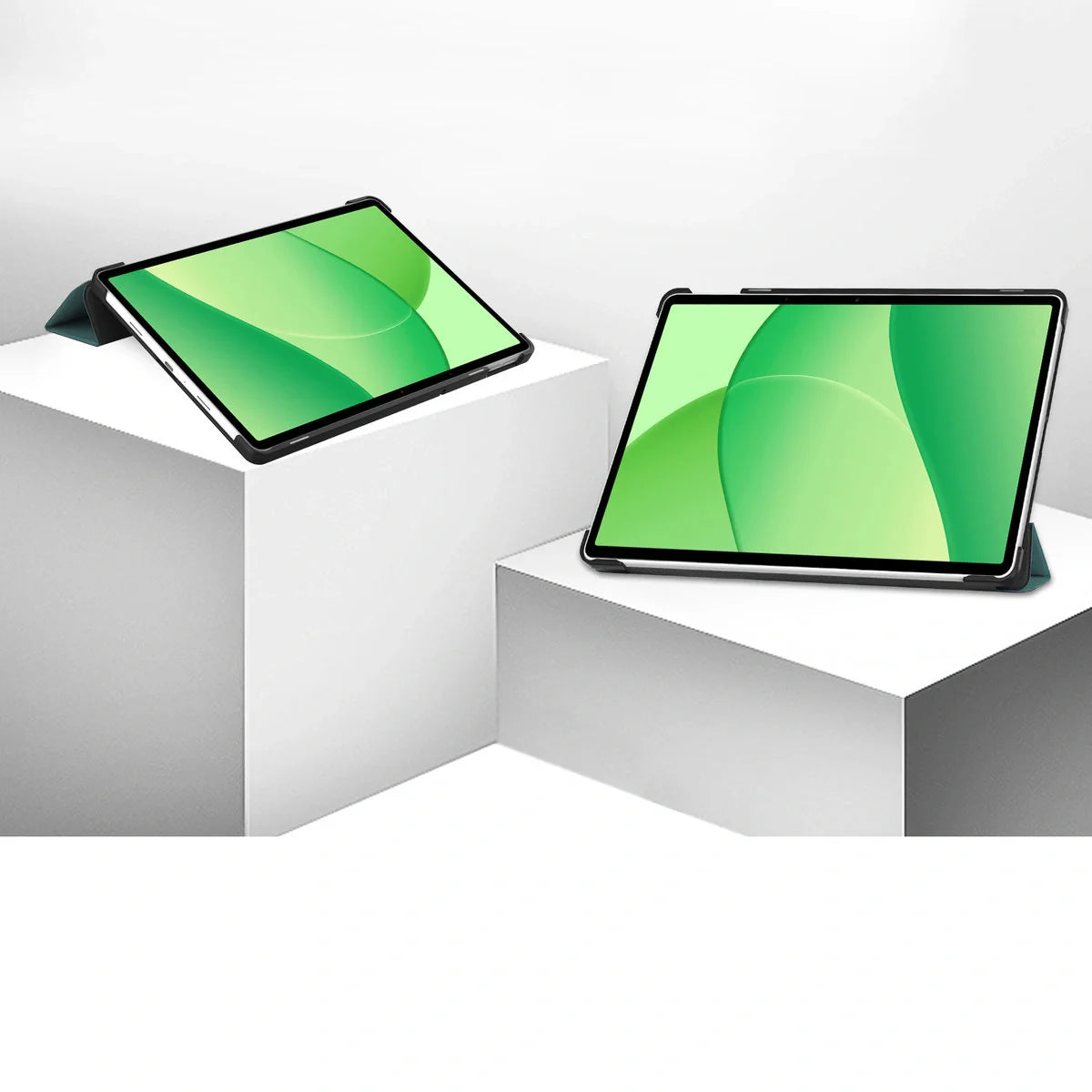 Schutzhülle für OnePlus Pad Lite / Oppo Pad SE, Bizon Case Tab Croc, Dunkelgrün