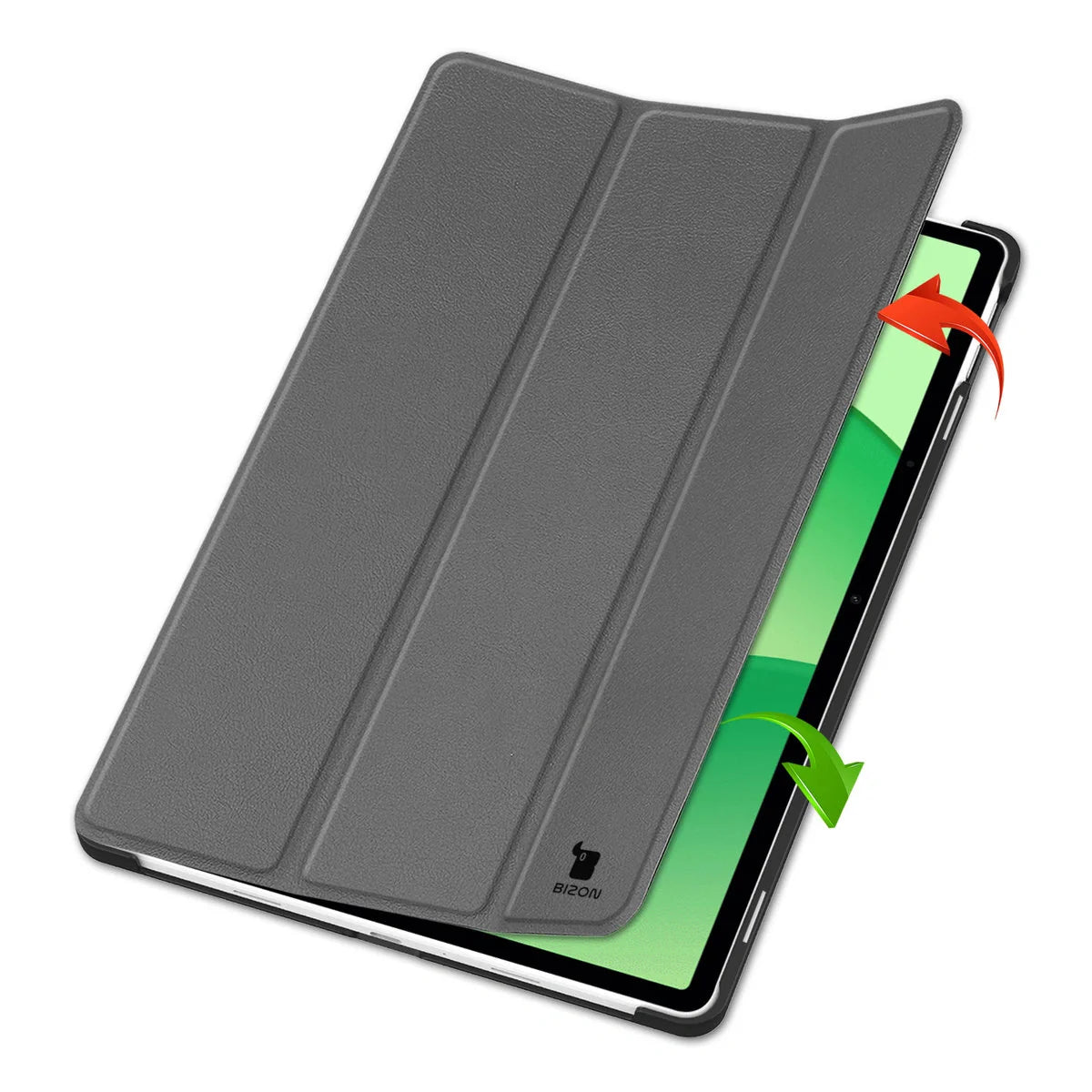 Schutzhülle für OnePlus Pad Lite / Oppo Pad SE, Bizon Case Tab Croc, Grau
