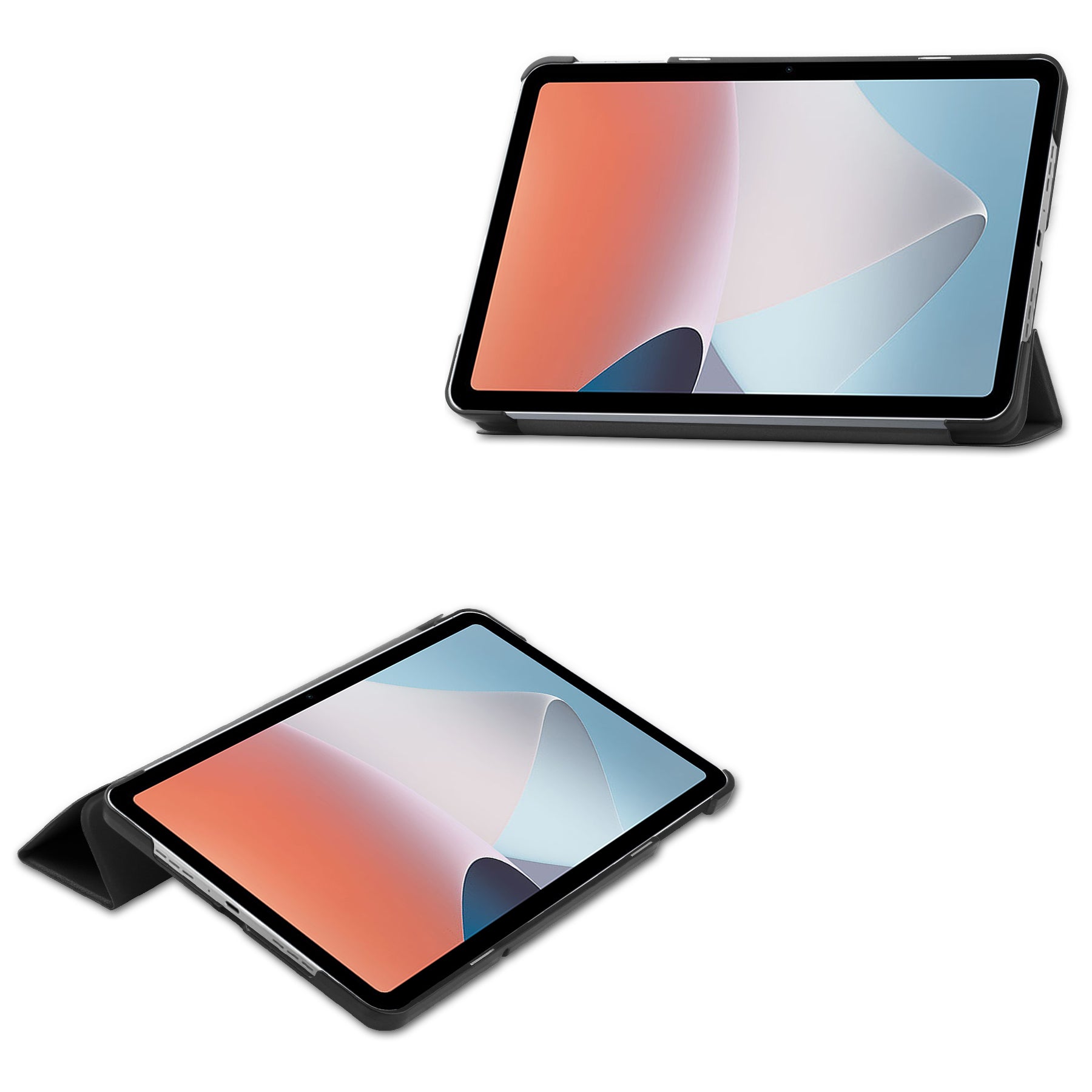 Schutzhülle Bizon Case Tab Croc für OPPO Pad Air, Schwarz