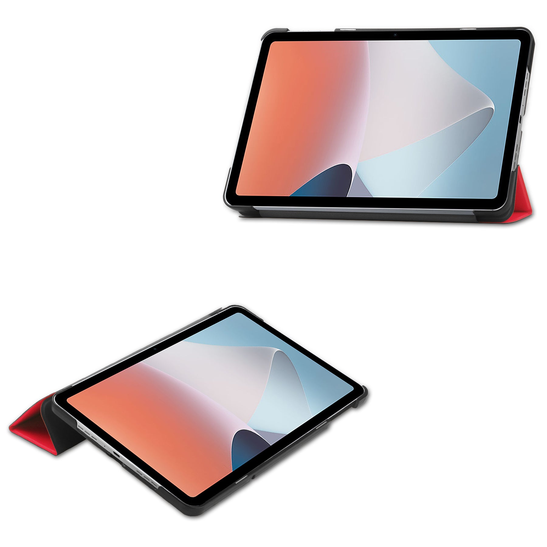 Schutzhülle Bizon Case Tab Croc für OPPO Pad Air, Rot