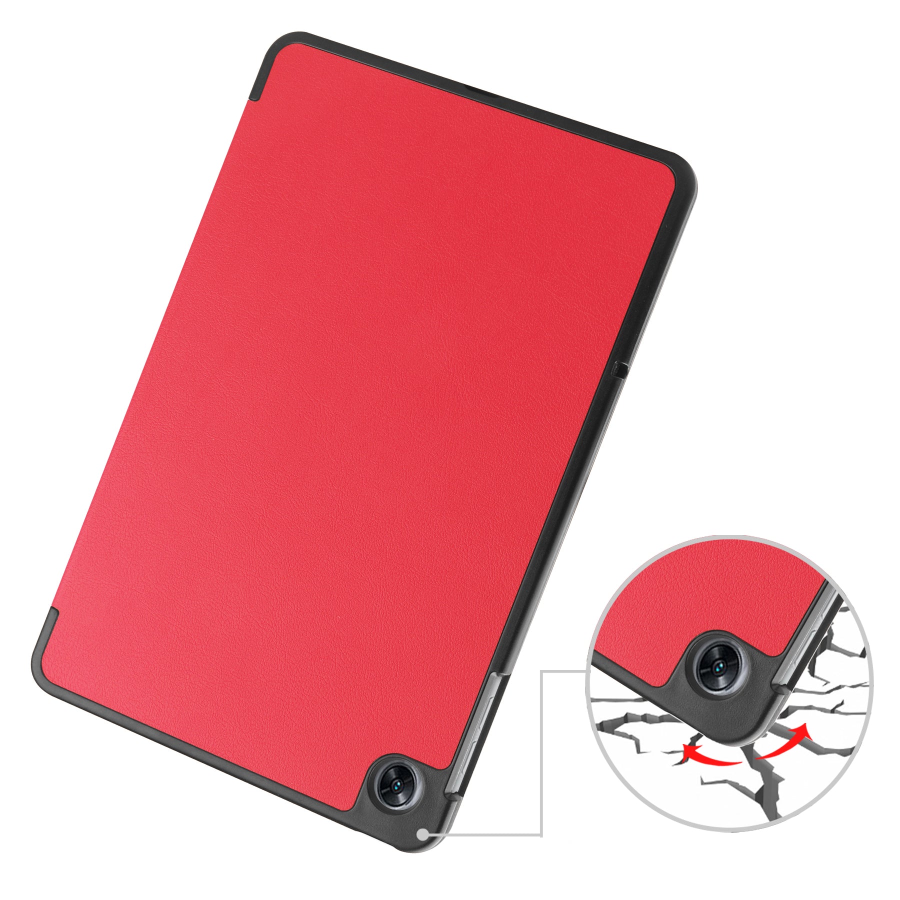 Schutzhülle Bizon Case Tab Croc für OPPO Pad Air, Rot