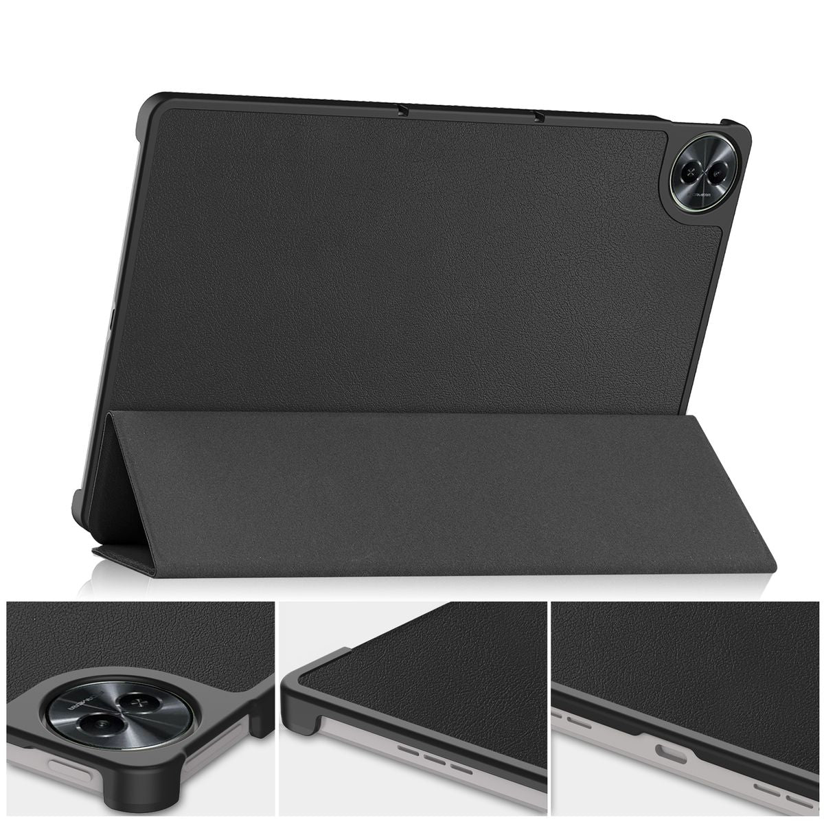 Schutzhülle für Realme Pad 2 11.5, Bizon Case Tab Croc, Schwarz