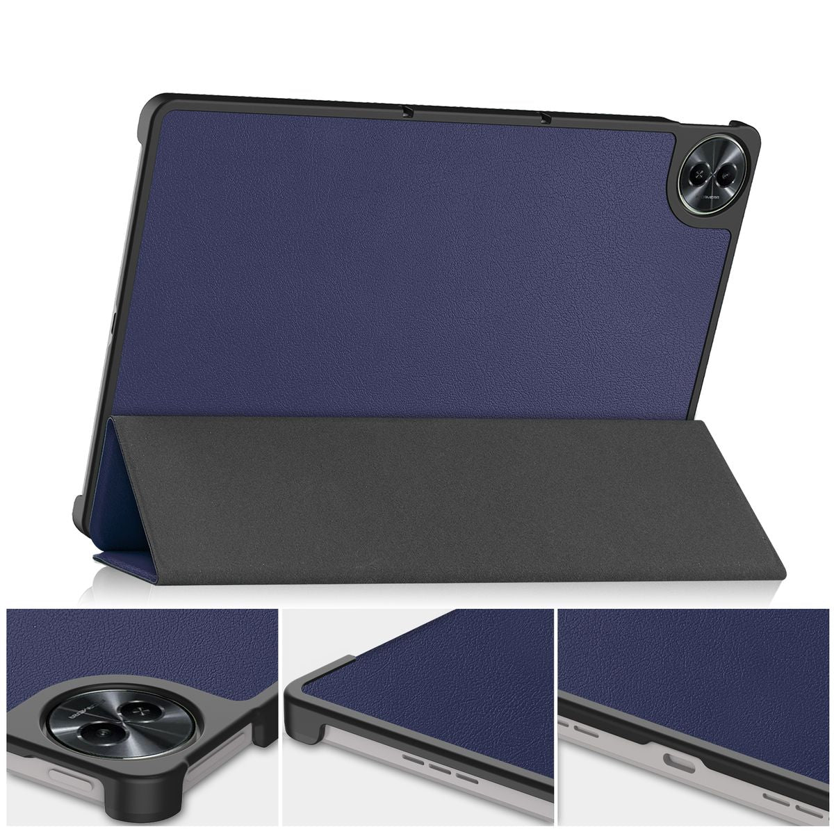 Schutzhülle für Realme Pad 2 11.5, Bizon Case Tab Croc, Marineblau