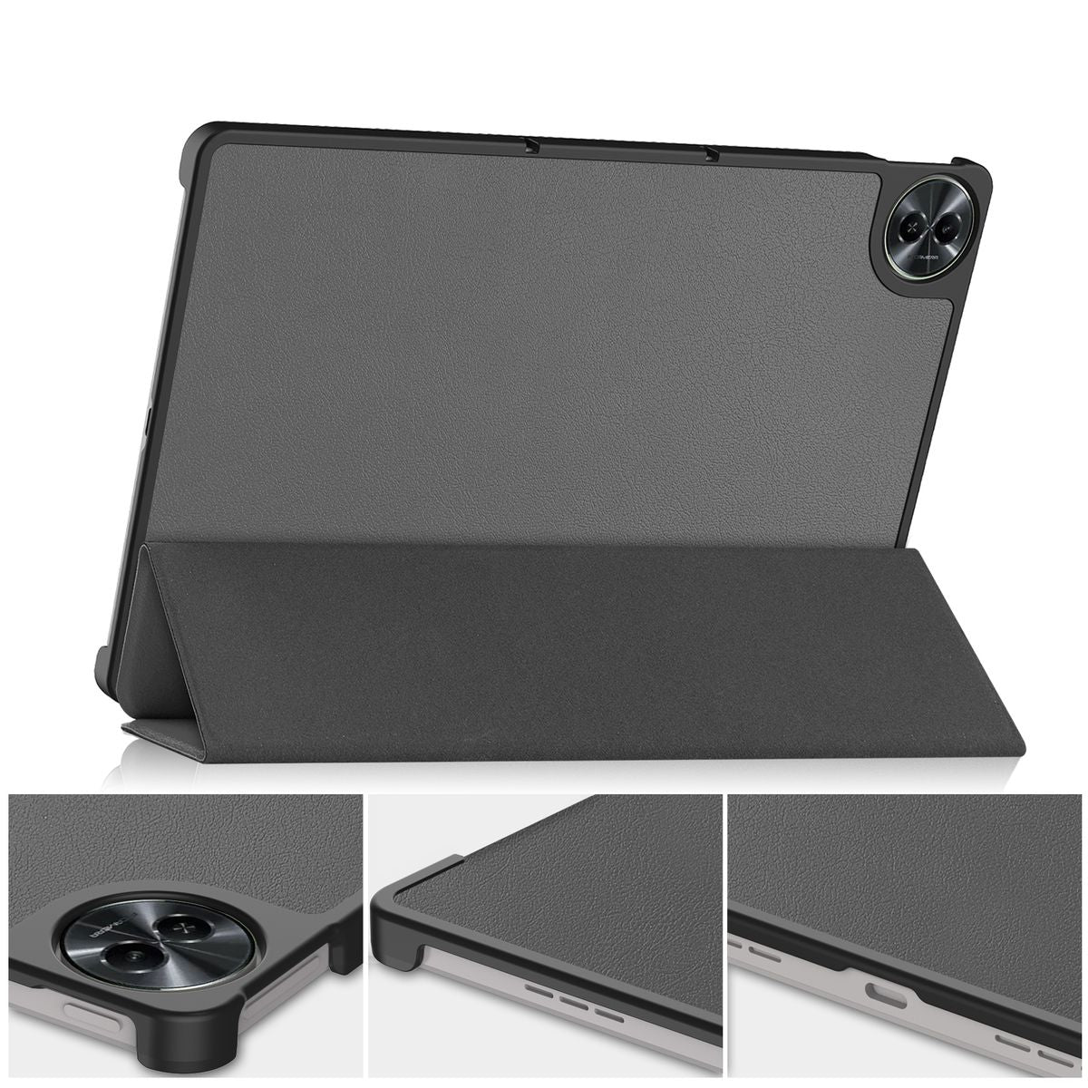 Schutzhülle für Realme Pad 2 11.5, Bizon Case Tab Croc, Grau
