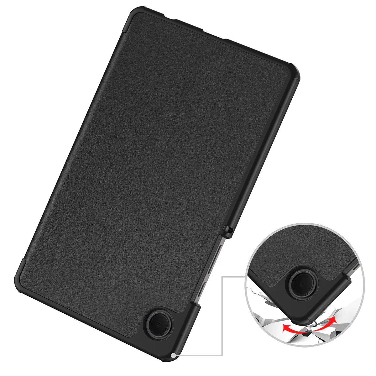Schutzhülle für Galaxy Tab A11 / A9, Bizon Case Tab Croc, Schwarz
