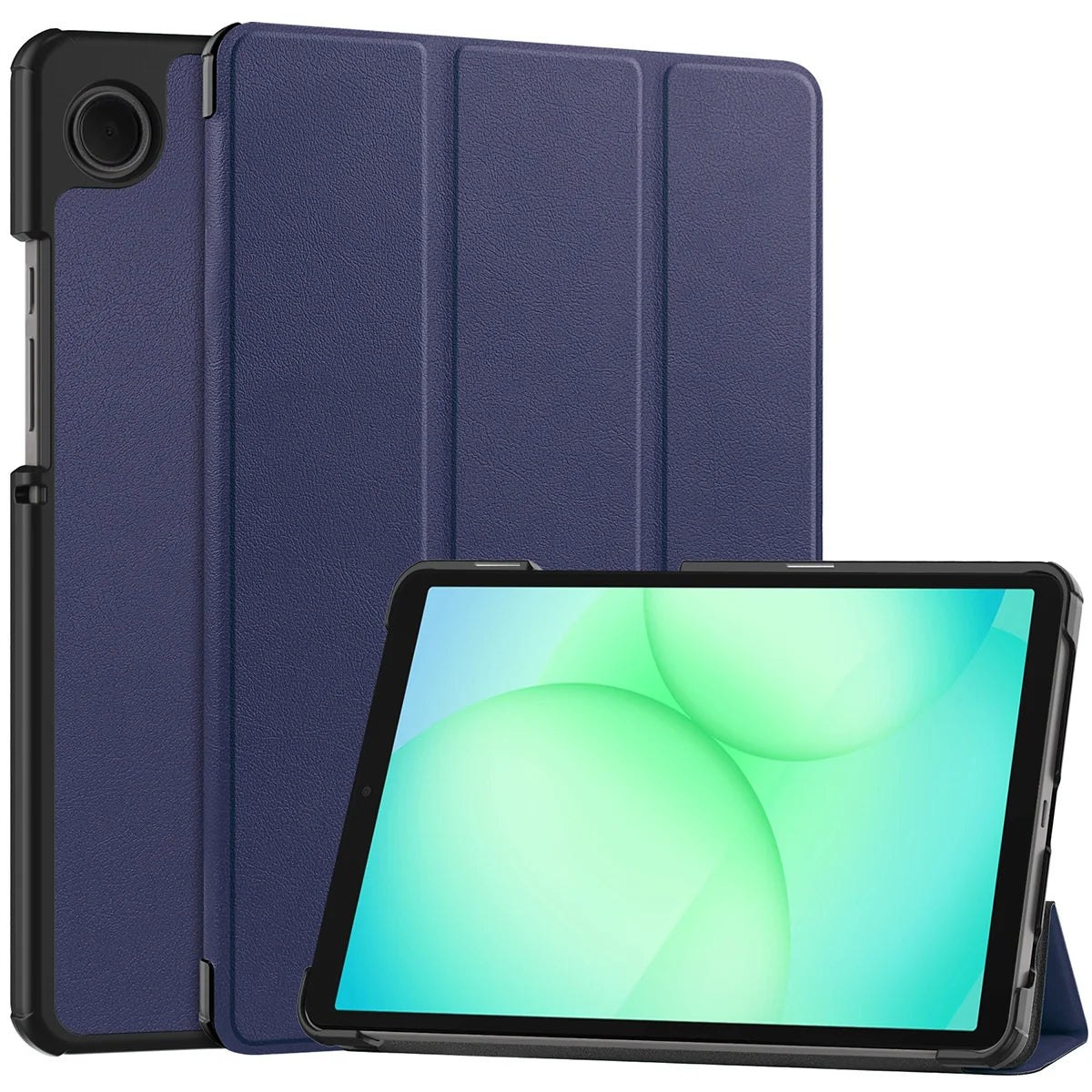 Schutzhülle für Galaxy Tab A11 / A9, Bizon Case Tab Croc, Dunkelblau