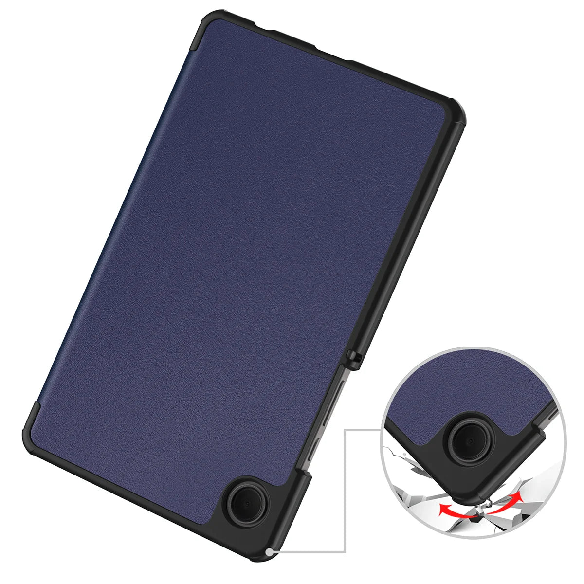 Schutzhülle für Galaxy Tab A11 / A9, Bizon Case Tab Croc, Dunkelblau
