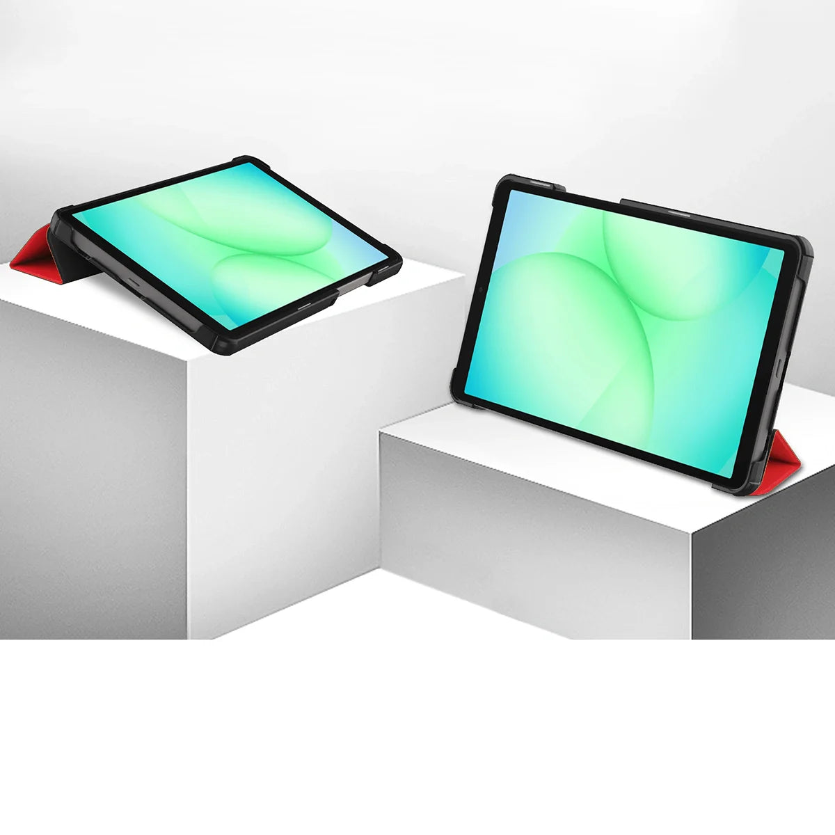 Schutzhülle für Galaxy Tab A11 / A9, Bizon Case Tab Croc, Rot