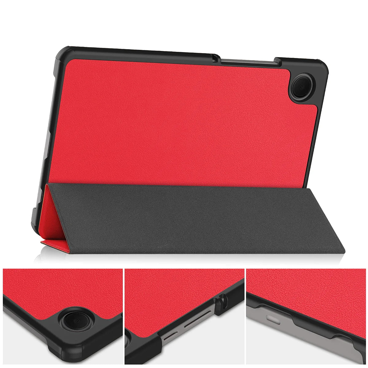 Schutzhülle für Galaxy Tab A11 / A9, Bizon Case Tab Croc, Rot