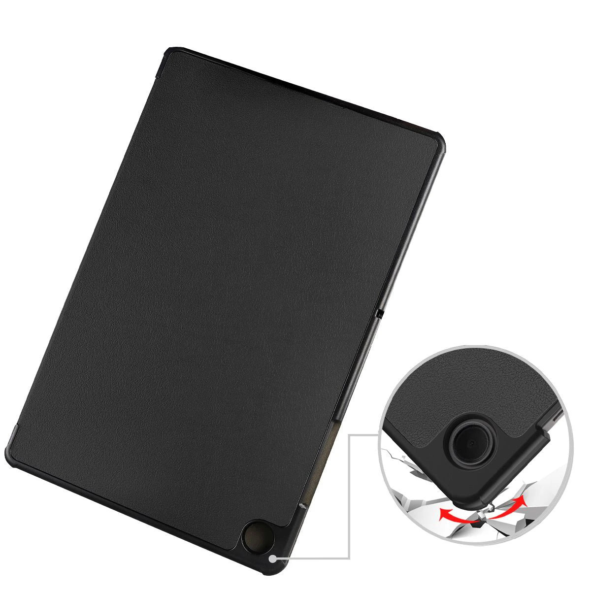 Schutzhülle für Galaxy Tab A11 Plus / A9 Plus, Bizon Case Tab Croc, Schwarz