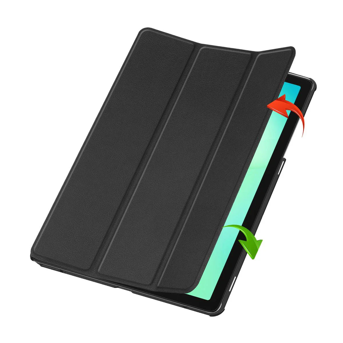 Schutzhülle für Galaxy Tab A11 Plus / A9 Plus, Bizon Case Tab Croc, Schwarz