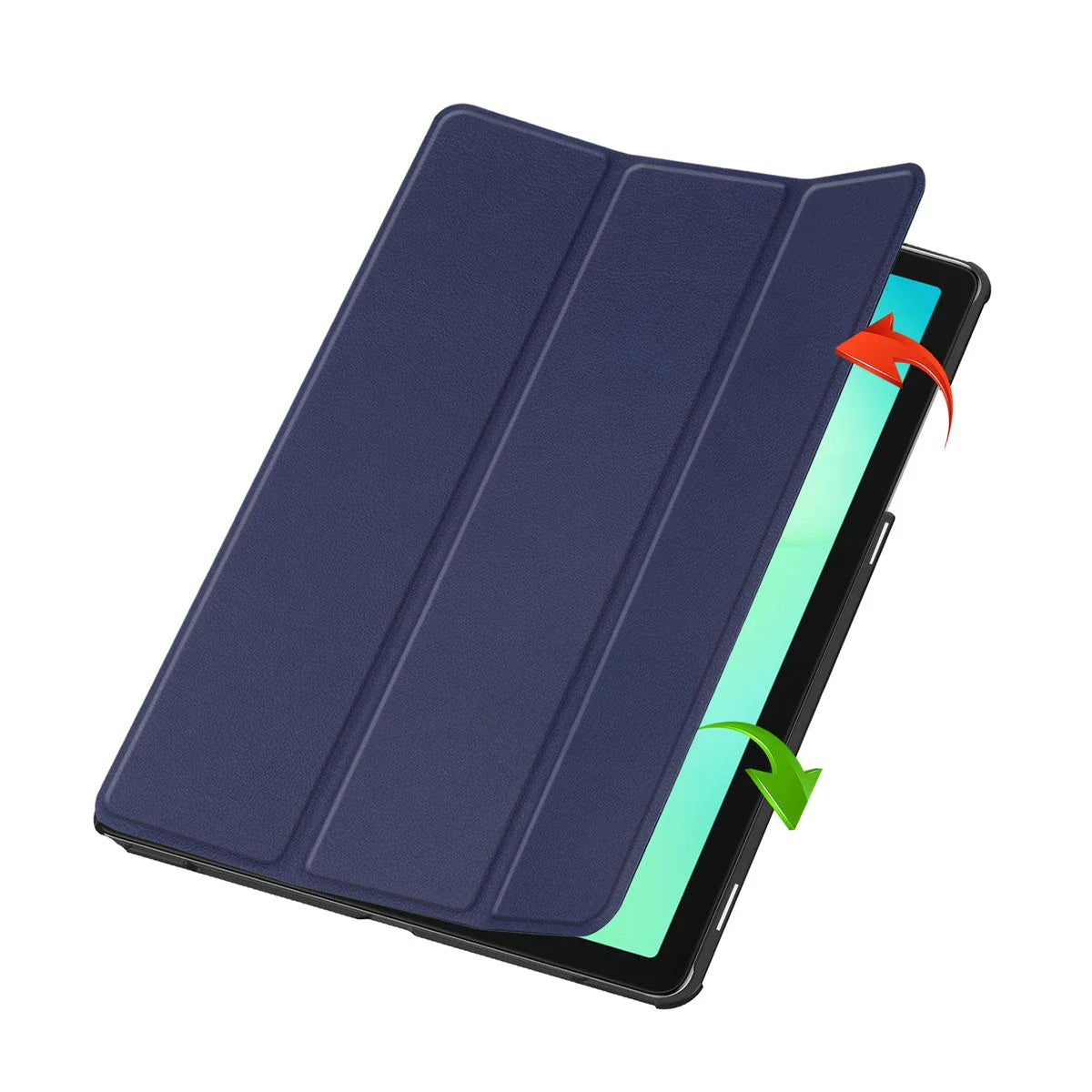 Schutzhülle für Galaxy Tab A11 Plus / A9 Plus, Bizon Case Tab Croc, Dunkelblau