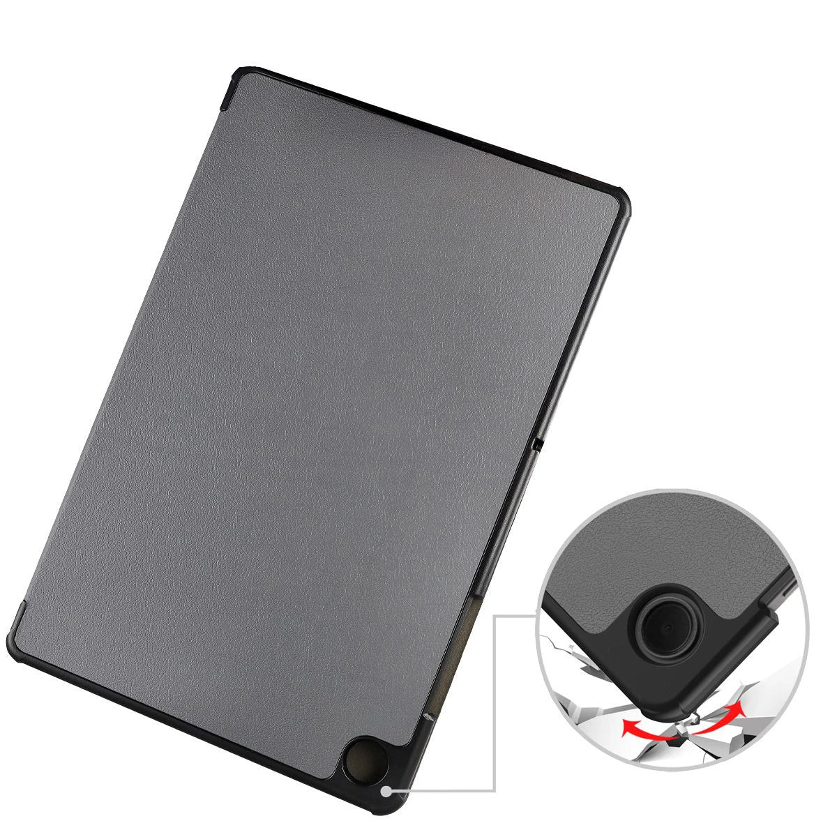 Schutzhülle für Galaxy Tab A11 Plus / A9 Plus, Bizon Case Tab Croc, Grau