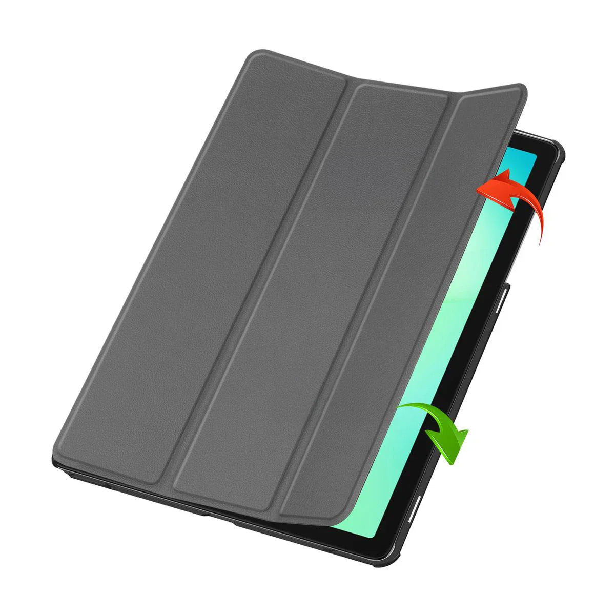 Schutzhülle für Galaxy Tab A11 Plus / A9 Plus, Bizon Case Tab Croc, Grau