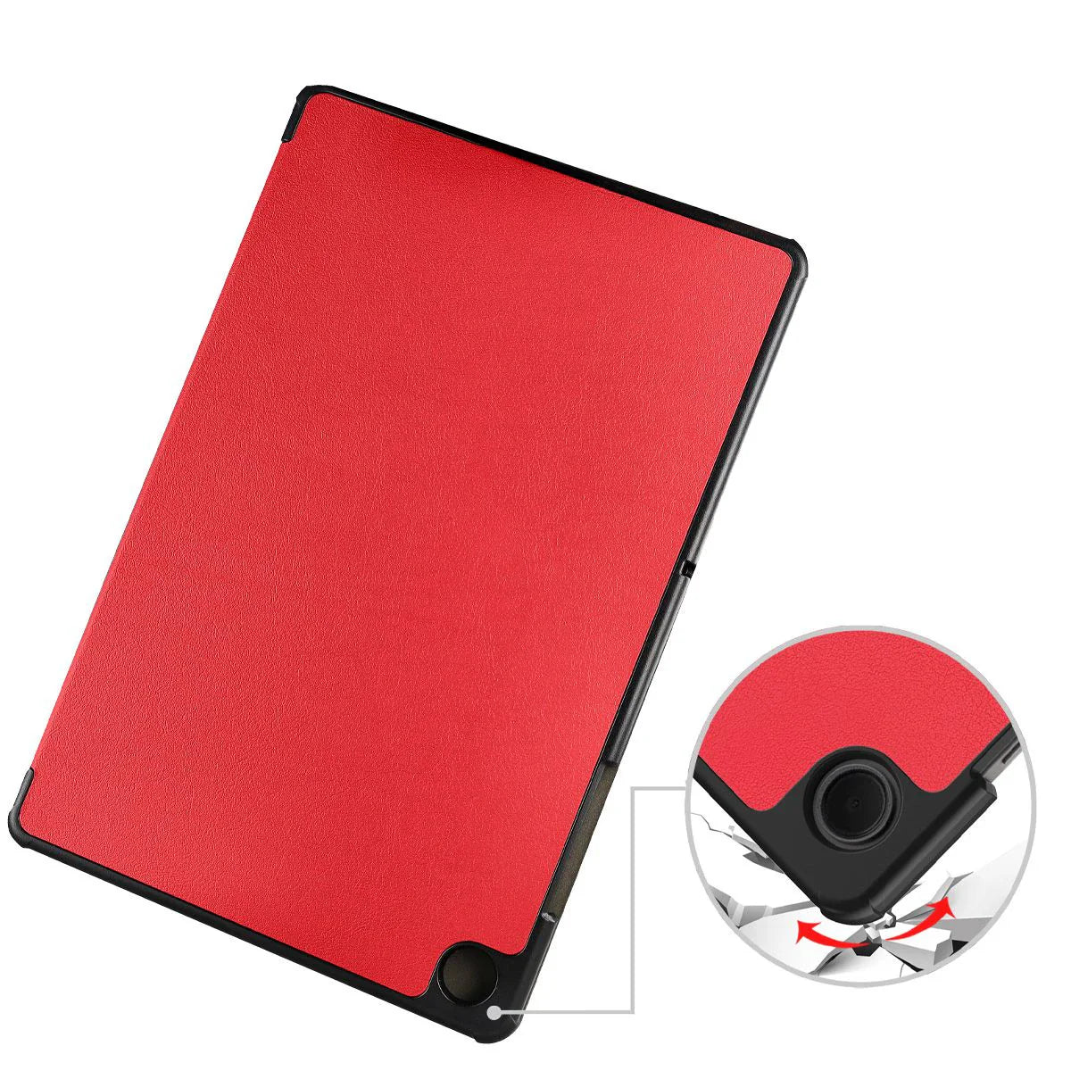 Schutzhülle für Galaxy Tab A11 Plus / A9 Plus, Bizon Case Tab Croc, Rot
