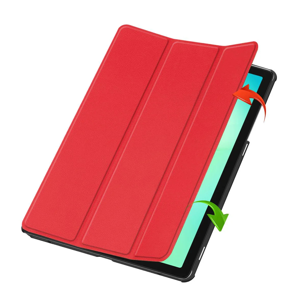 Schutzhülle für Galaxy Tab A11 Plus / A9 Plus, Bizon Case Tab Croc, Rot