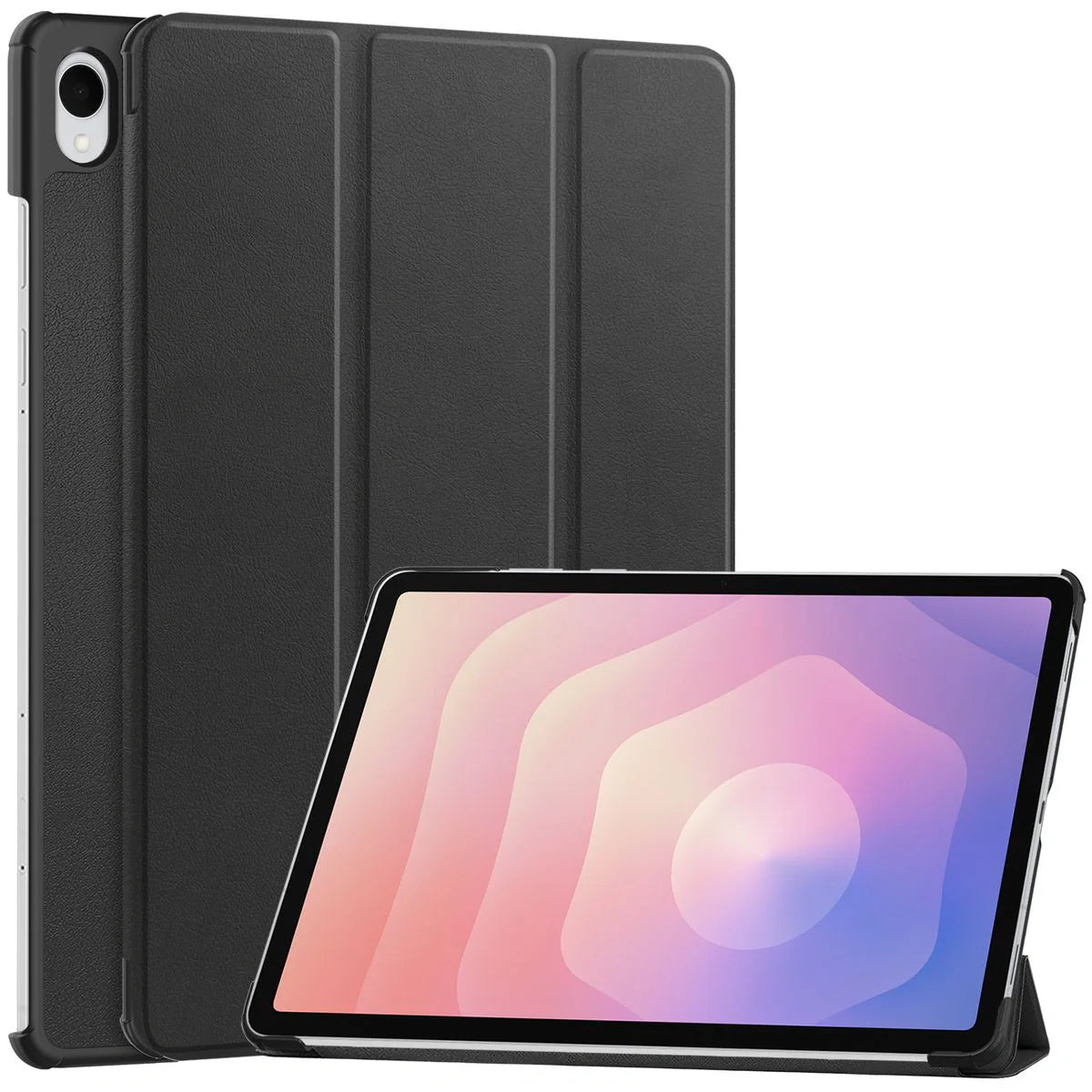 Schutzhülle für Galaxy Tab S11, Bizon Case Tab Croc, Schwarz