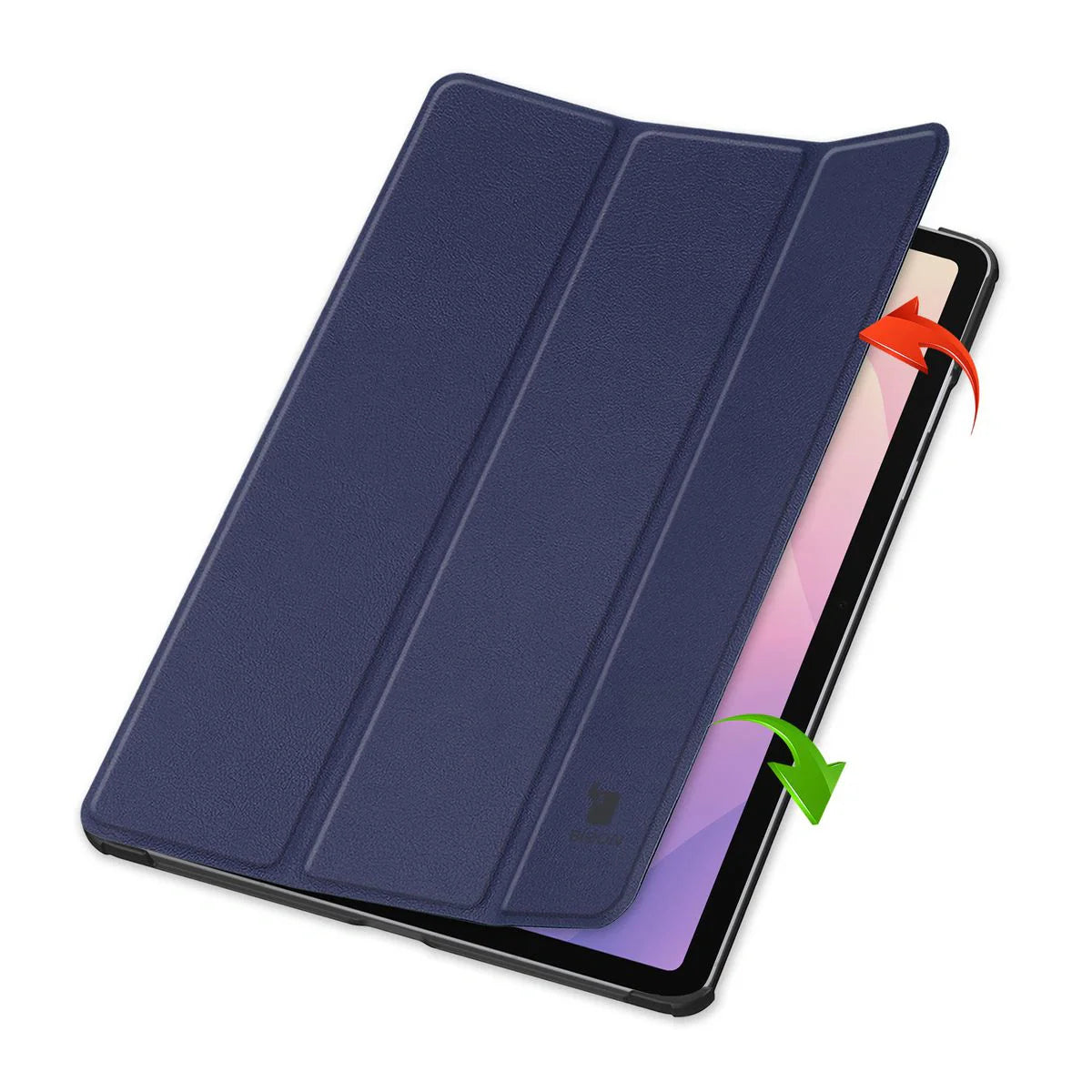 Schutzhülle für Galaxy Tab S11, Bizon Case Tab Croc, Dunkelblau