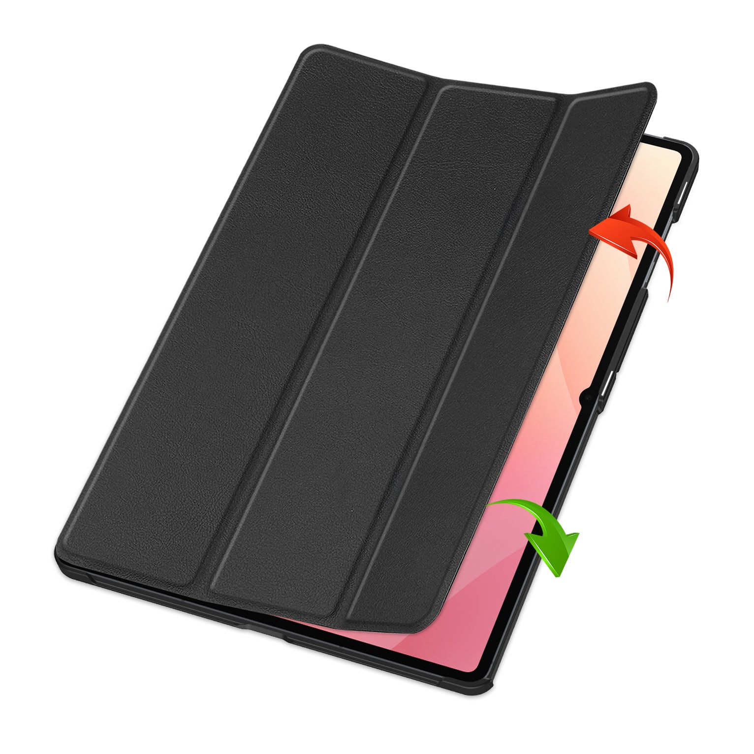 Schutzhülle für Galaxy Tab S11 Ultra, Bizon Case Tab Croc, Schwarz