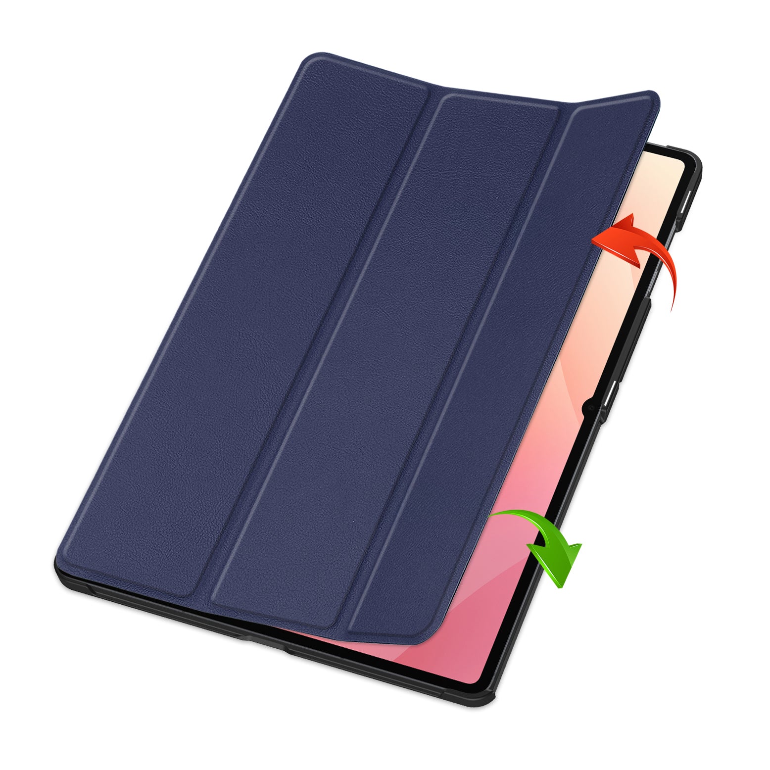 Schutzhülle für Galaxy Tab S11 Ultra, Bizon Case Tab Croc, Dunkelblau
