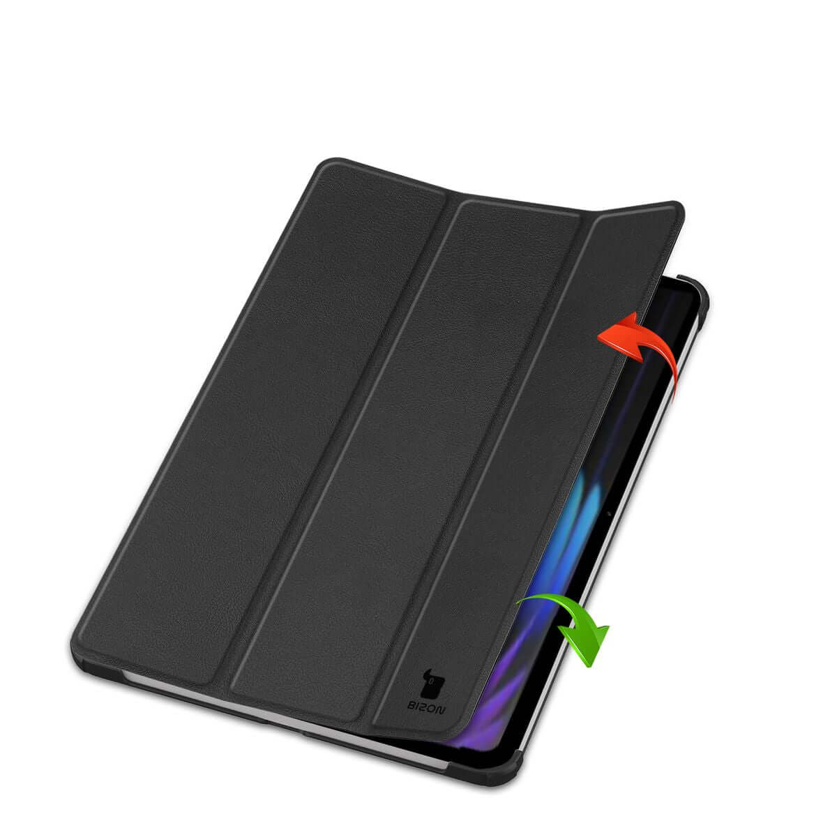 Schutzhülle für Xiaomi Pad 8 / 8 Pro / 7 / 7 Pro, Bizon Case Tab Croc, Schwarz