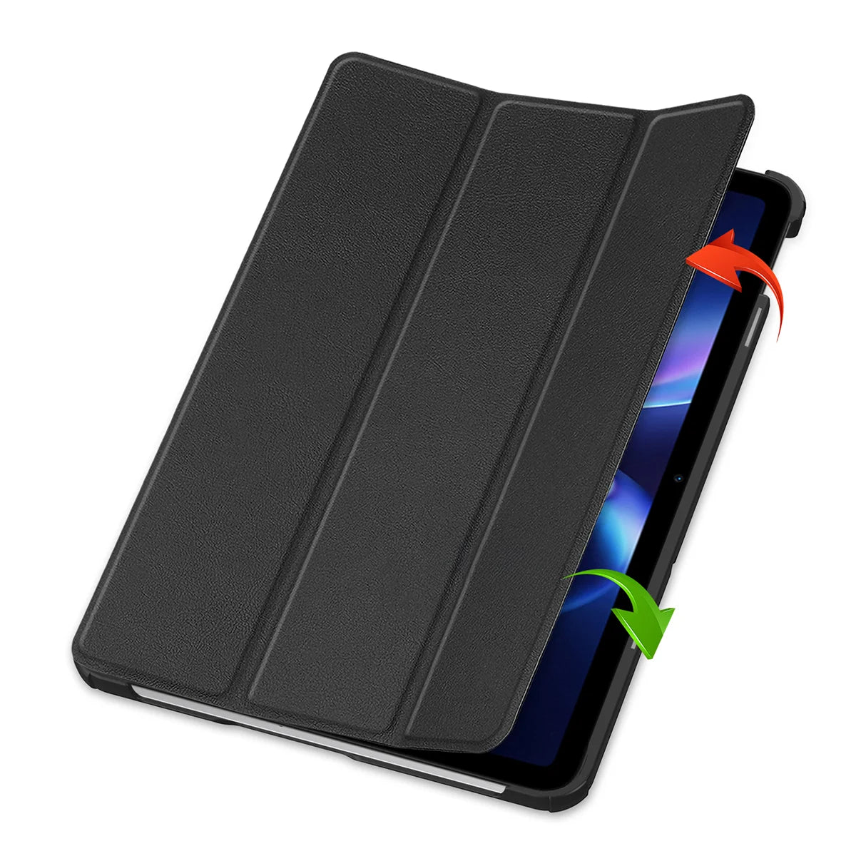 Schutzhülle für Xiaomi Redmi Pad 2 9.7", Bizon Case Tab Croc, Schwarz
