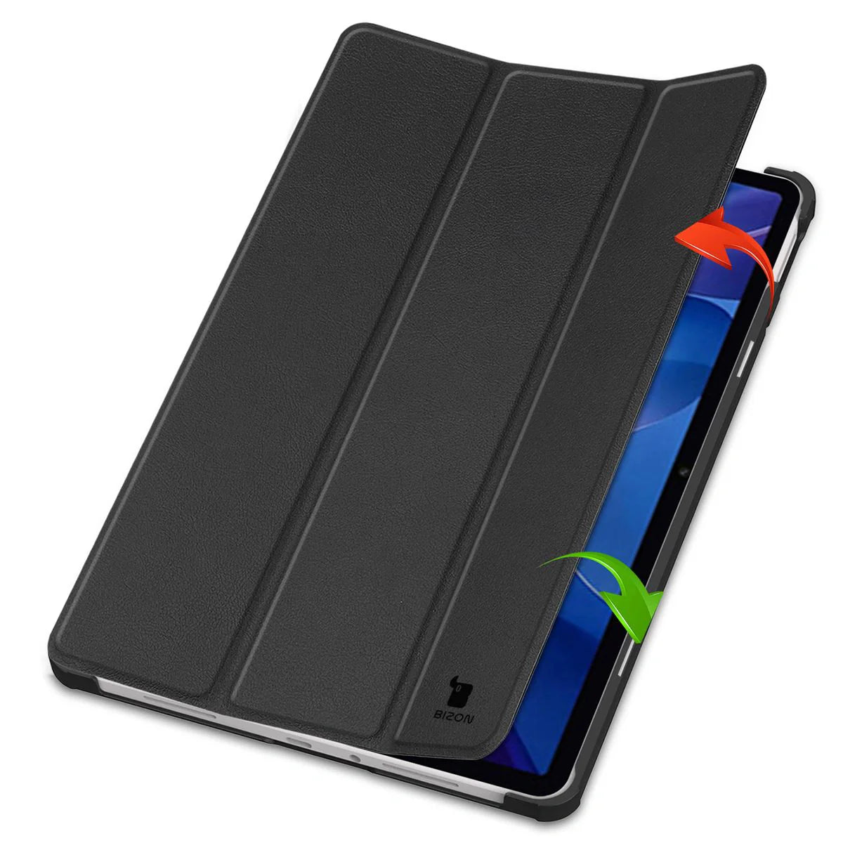 Schutzhülle für Xiaomi Redmi Pad 2, Bizon Case Tab Croc, Schwarz