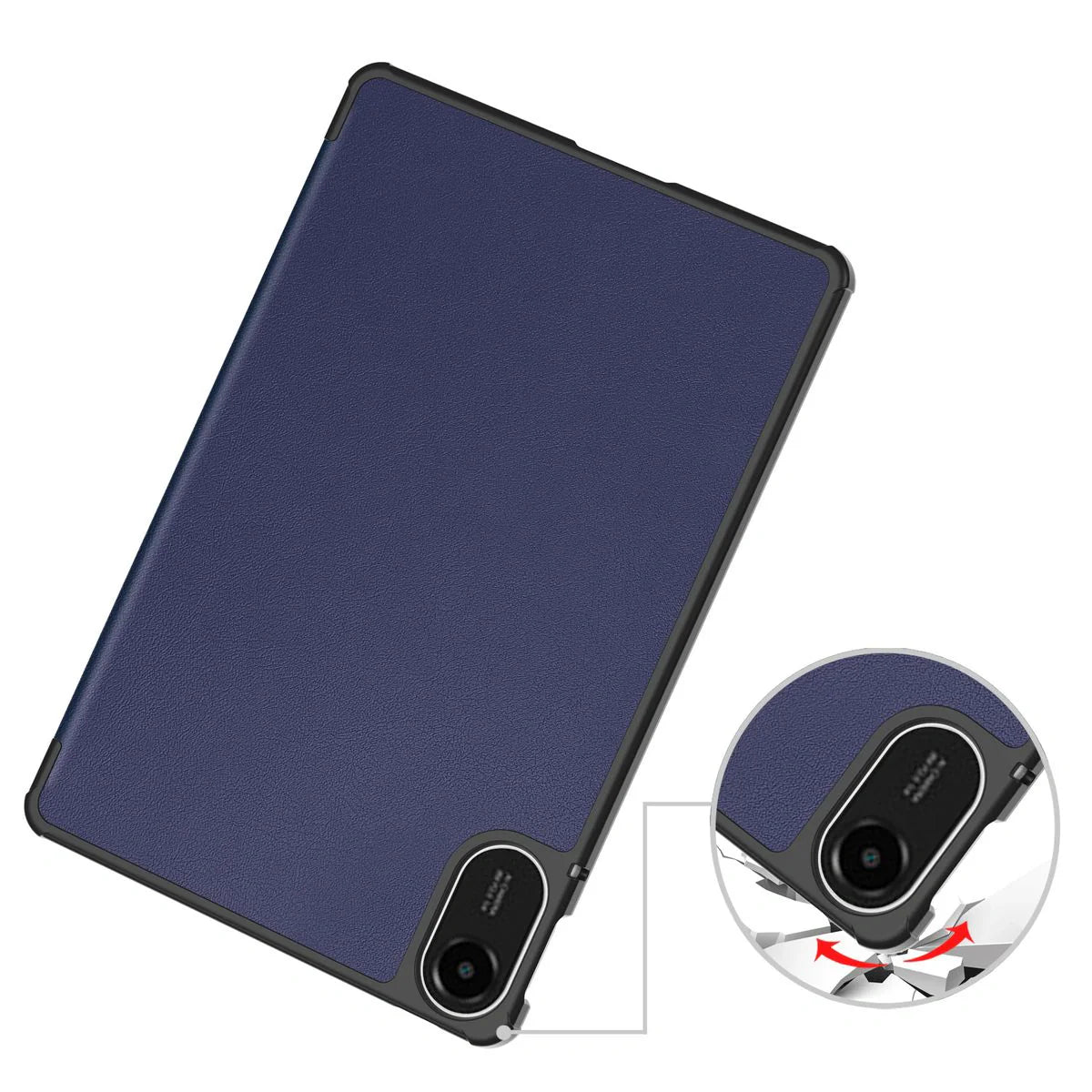 Schutzhülle für Xiaomi Redmi Pad 2, Bizon Case Tab Croc, Dunkelblau