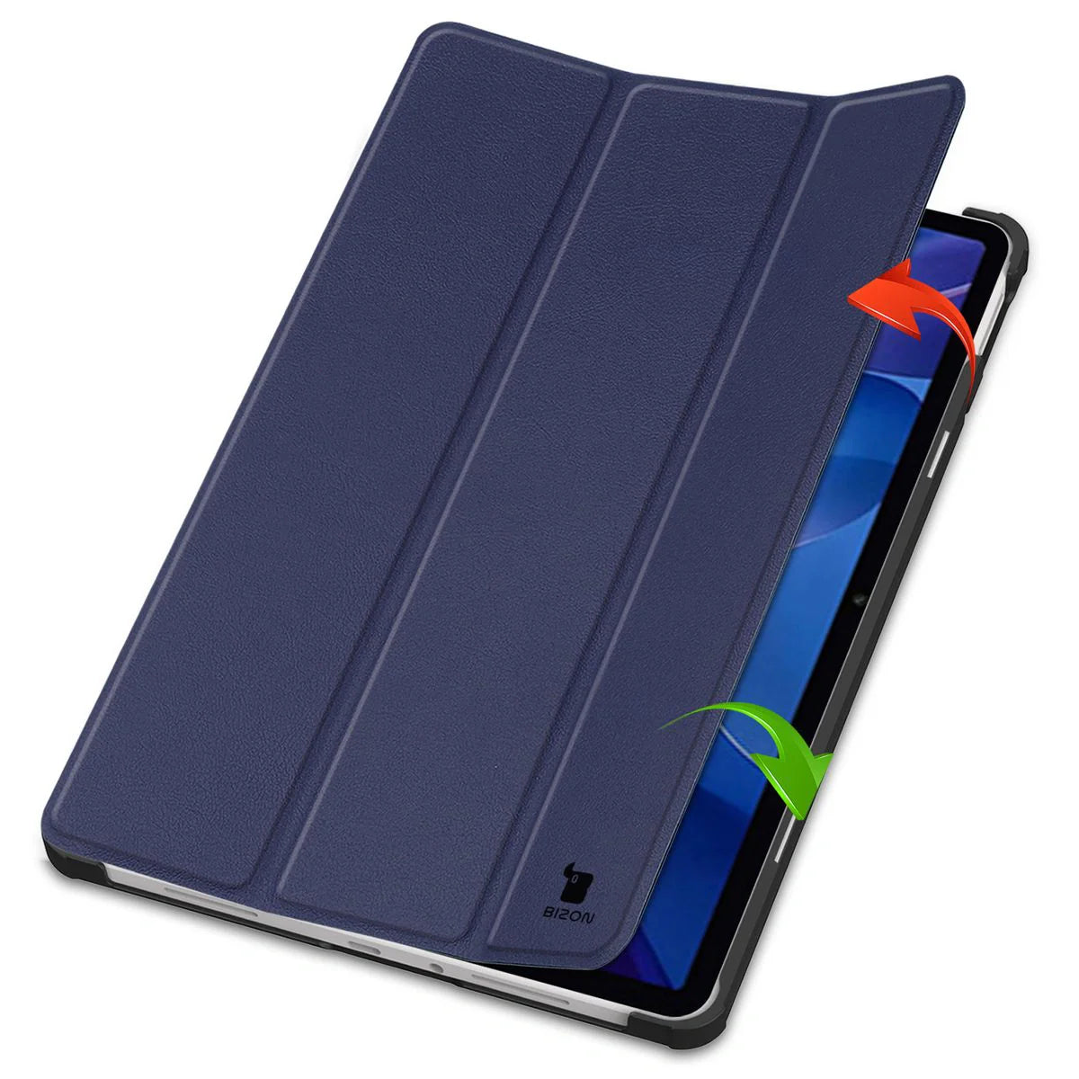 Schutzhülle für Xiaomi Redmi Pad 2, Bizon Case Tab Croc, Dunkelblau