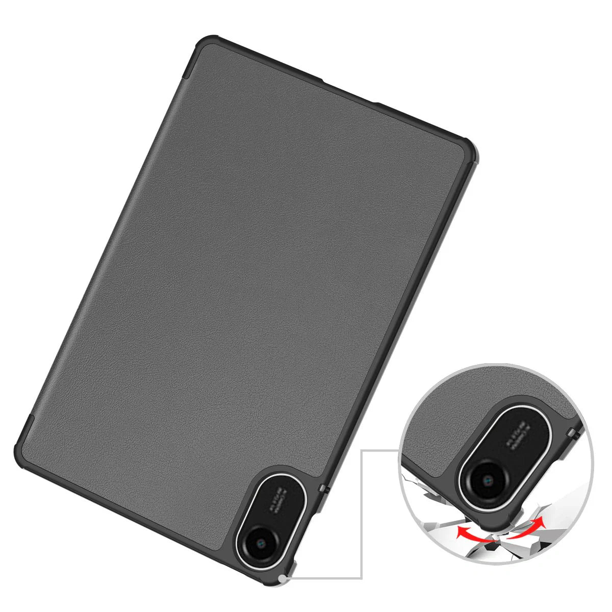 Schutzhülle für Xiaomi Redmi Pad 2, Bizon Case Tab Croc, Grau