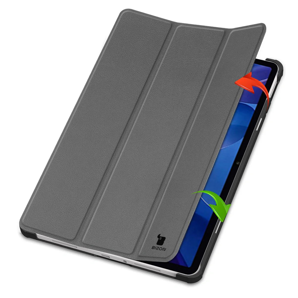 Schutzhülle für Xiaomi Redmi Pad 2, Bizon Case Tab Croc, Grau