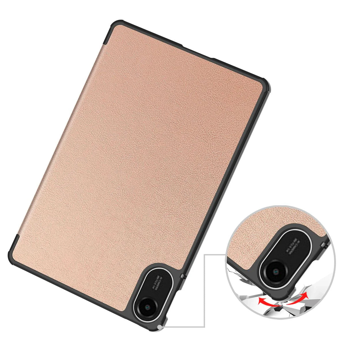 Schutzhülle für Xiaomi Redmi Pad 2, Bizon Case Tab Croc, Rosegold