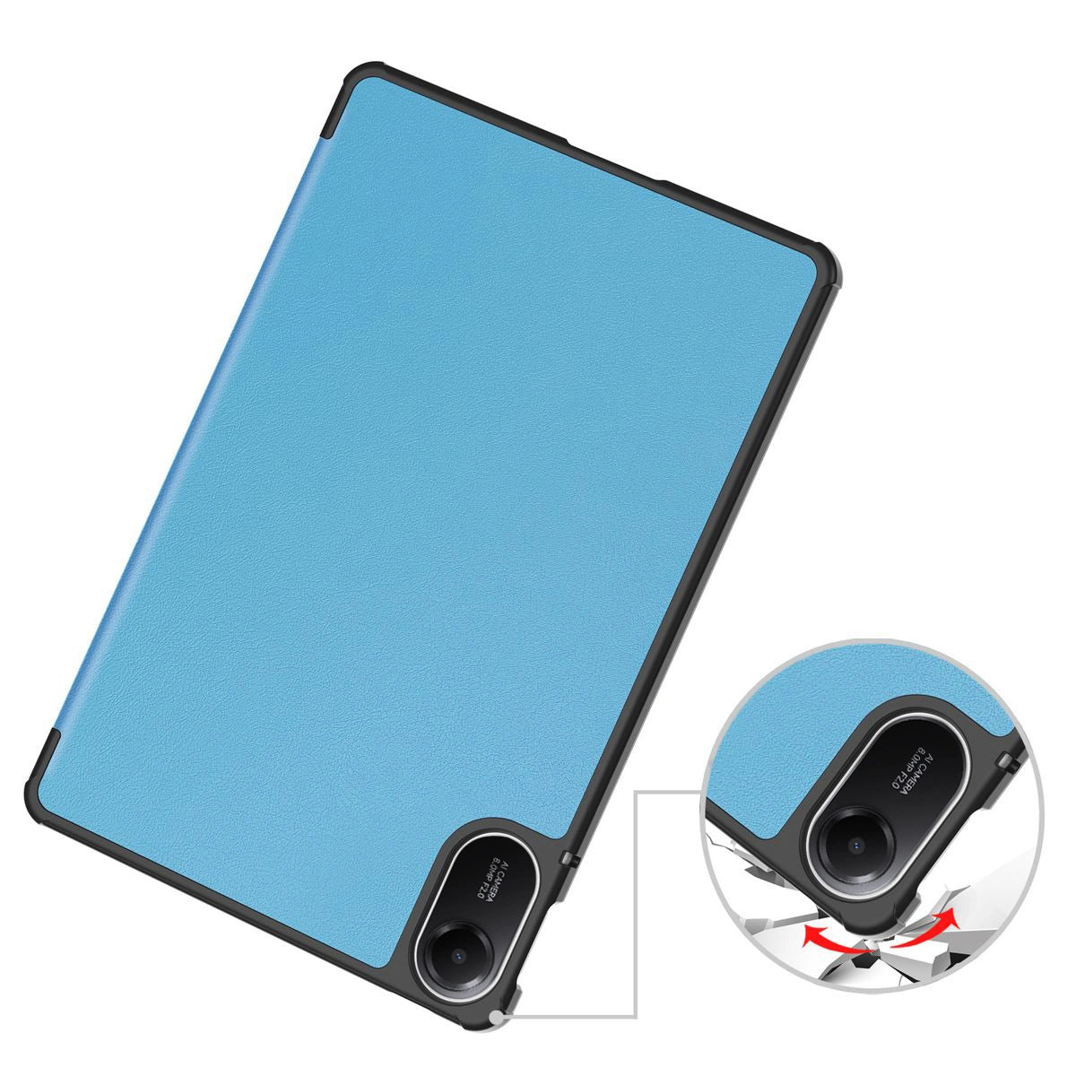 Schutzhülle für Xiaomi Redmi Pad 2, Bizon Case Tab Croc, Blau
