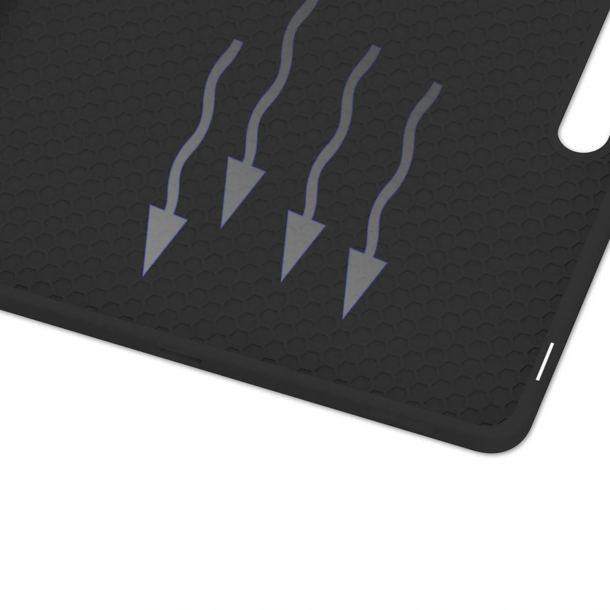 Schutzhülle mit Klappe für Galaxy Tab S10 FE Plus, Bizon Case Tab Lizard, Schwarz