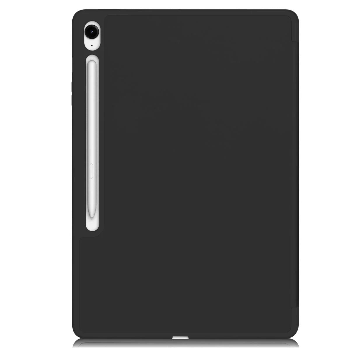 Schutzhülle mit Klappe für Galaxy Tab S10 FE Plus, Bizon Case Tab Lizard, Schwarz