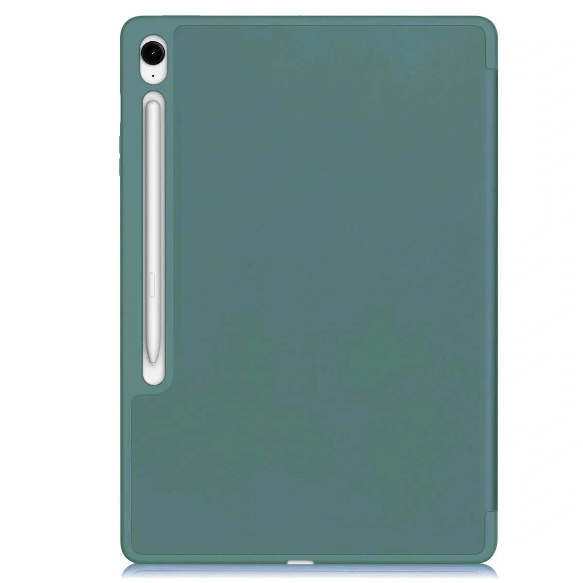 Schutzhülle mit Klappe für Galaxy Tab S10 FE Plus, Bizon Case Tab Lizard, Dunkelgrün