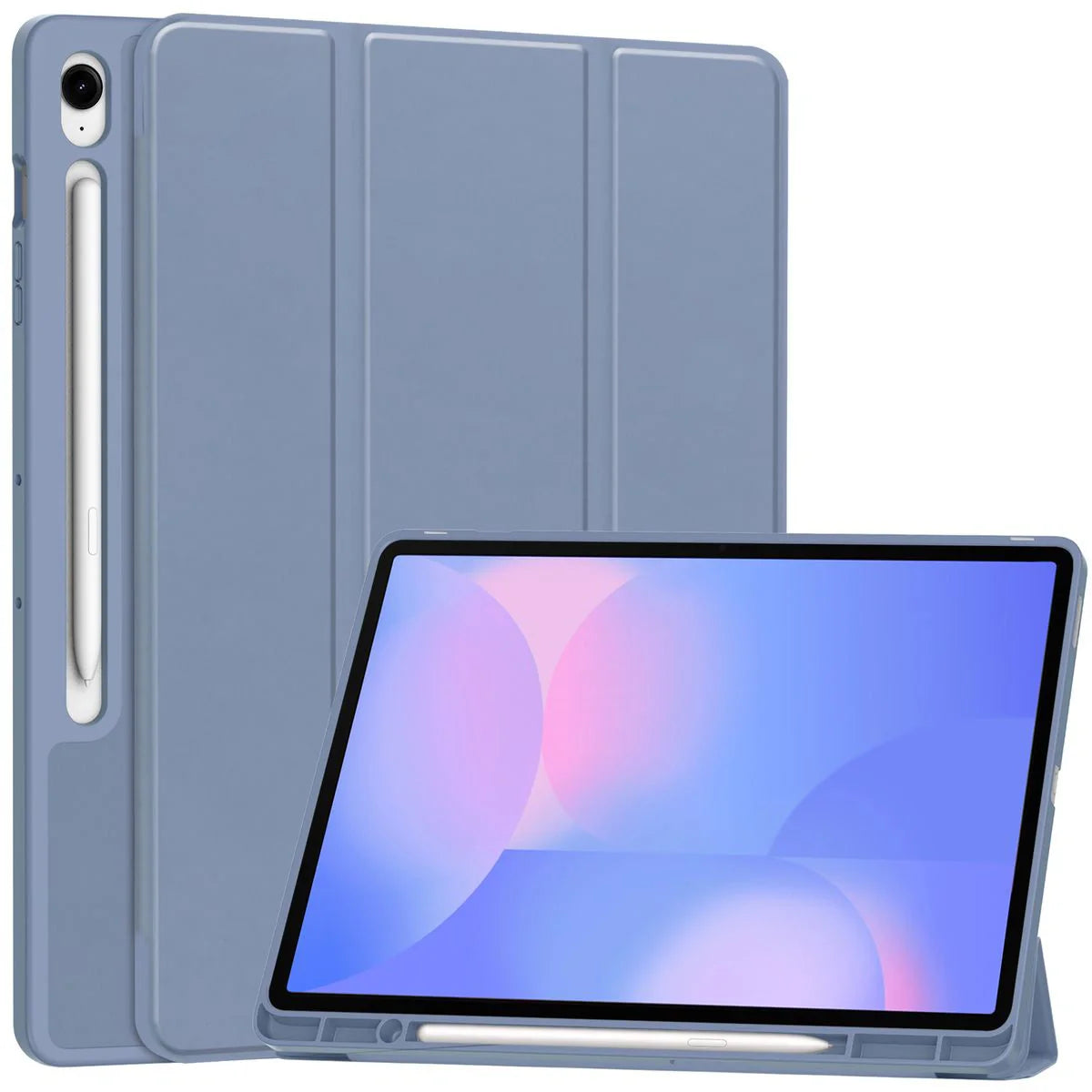 Schutzhülle mit Klappe für Galaxy Tab S10 FE Plus, Bizon Case Tab Lizard, Lavendel