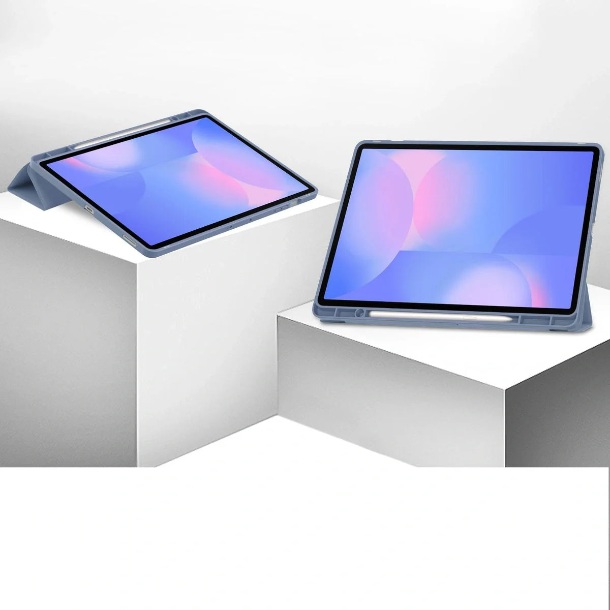 Schutzhülle mit Klappe für Galaxy Tab S10 FE Plus, Bizon Case Tab Lizard, Lavendel