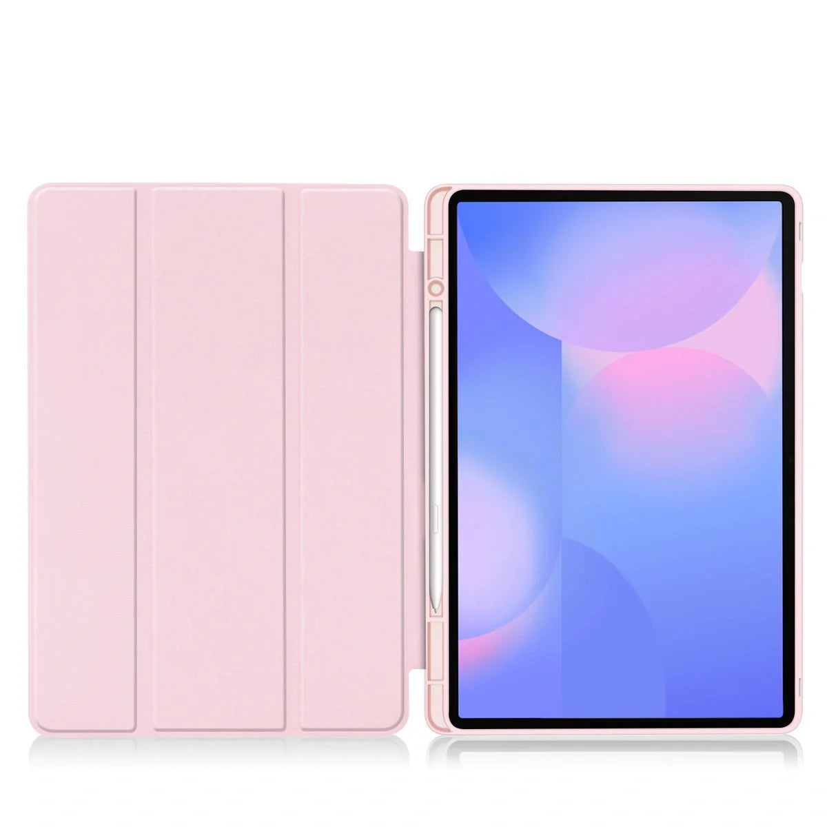 Schutzhülle mit Klappe für Galaxy Tab S10 FE Plus, Bizon Case Tab Lizard, Rosa