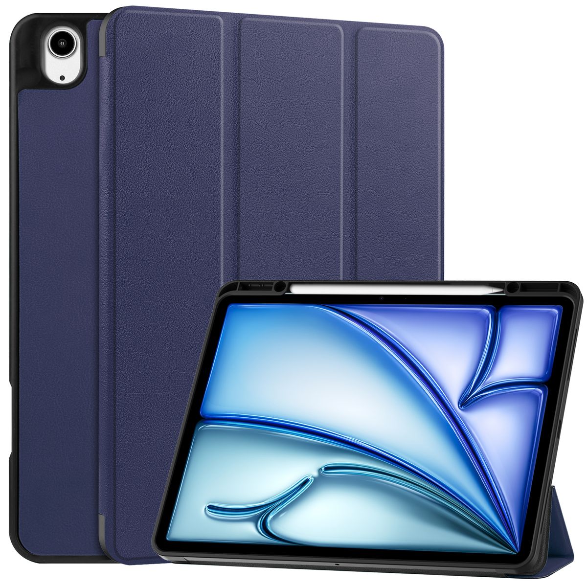 Schutzhülle für iPad Air 13" 2025 / 2024, Bizon Case Tab Lizard, Dunkelblau