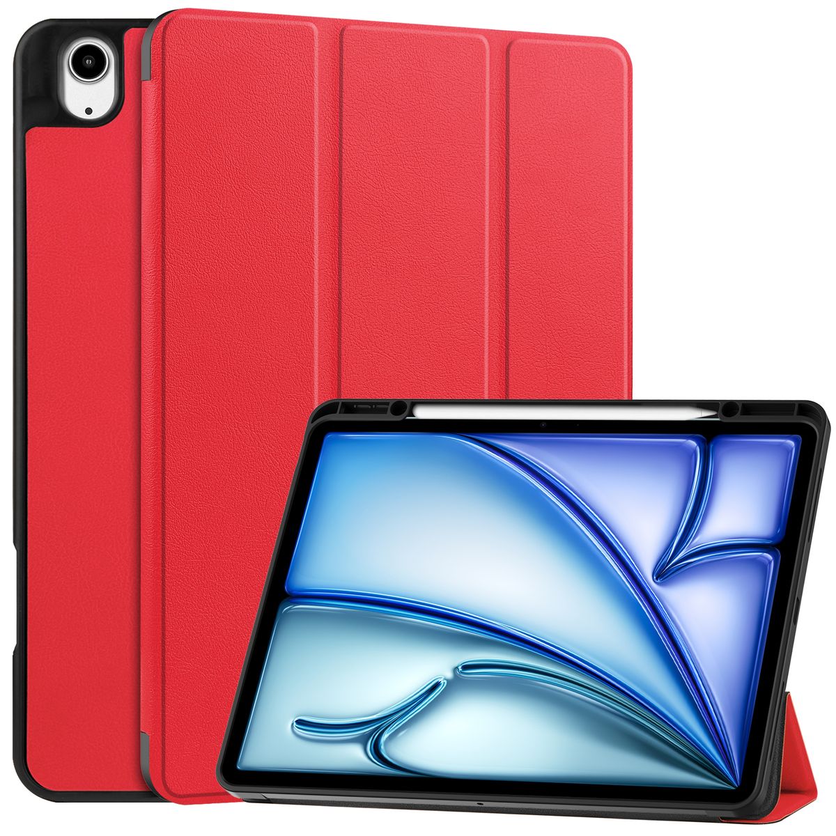 Schutzhülle für iPad Air 13" 2025 / 2024, Bizon Case Tab Lizard, Rot