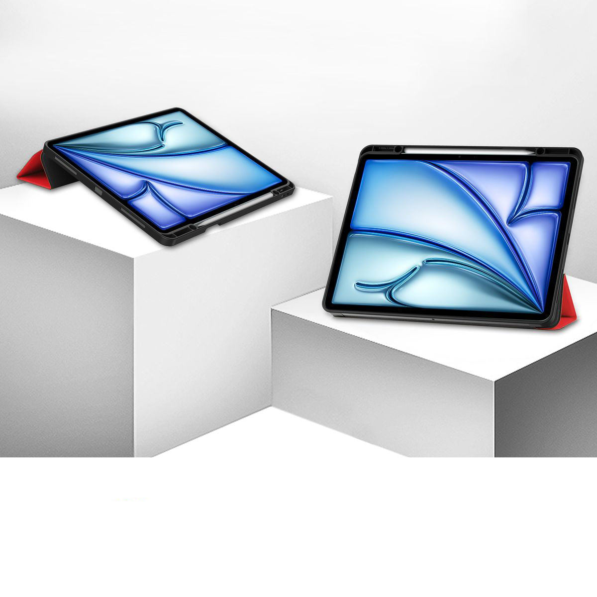 Schutzhülle für iPad Air 13" 2025 / 2024, Bizon Case Tab Lizard, Rot