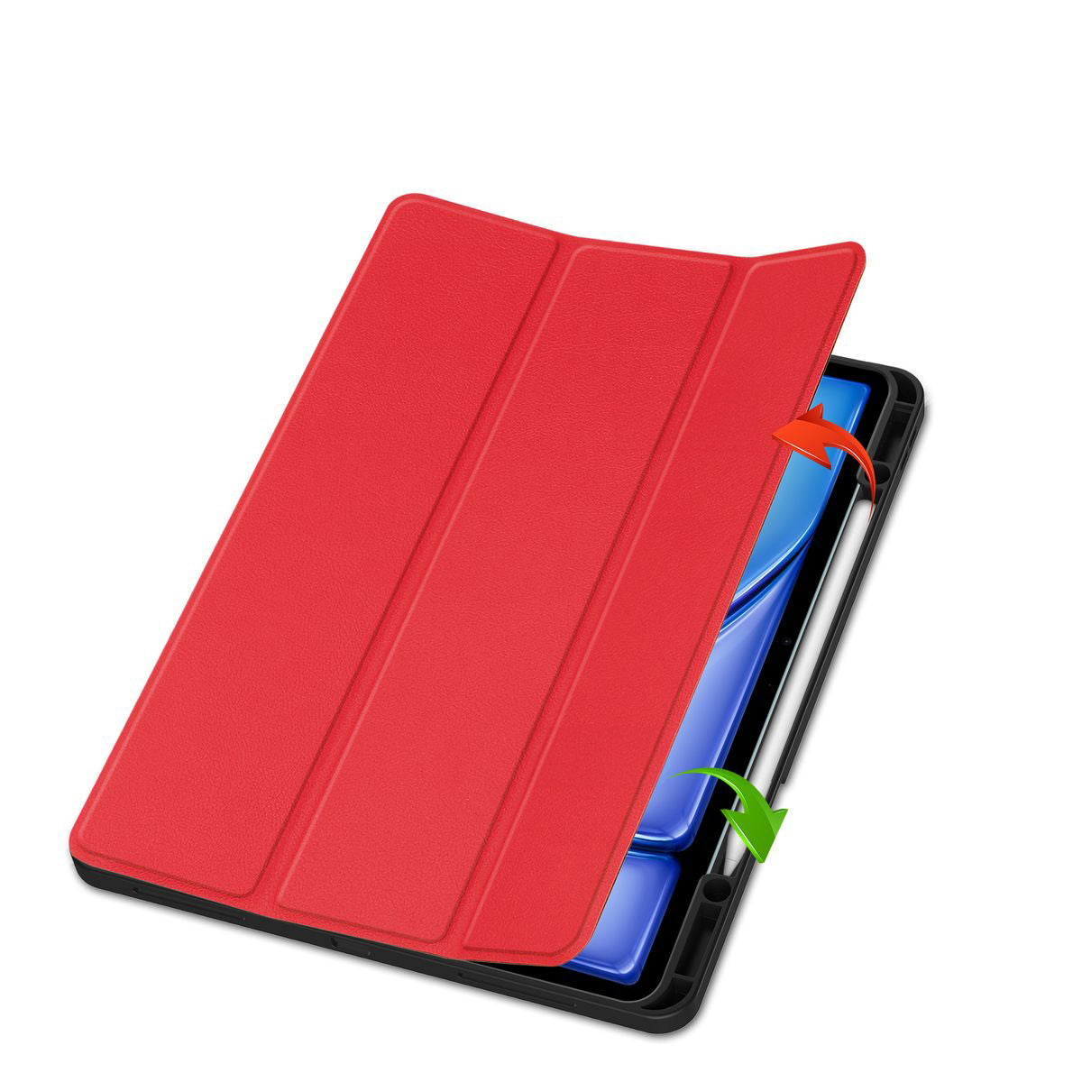 Schutzhülle für iPad Air 13" 2025 / 2024, Bizon Case Tab Lizard, Rot