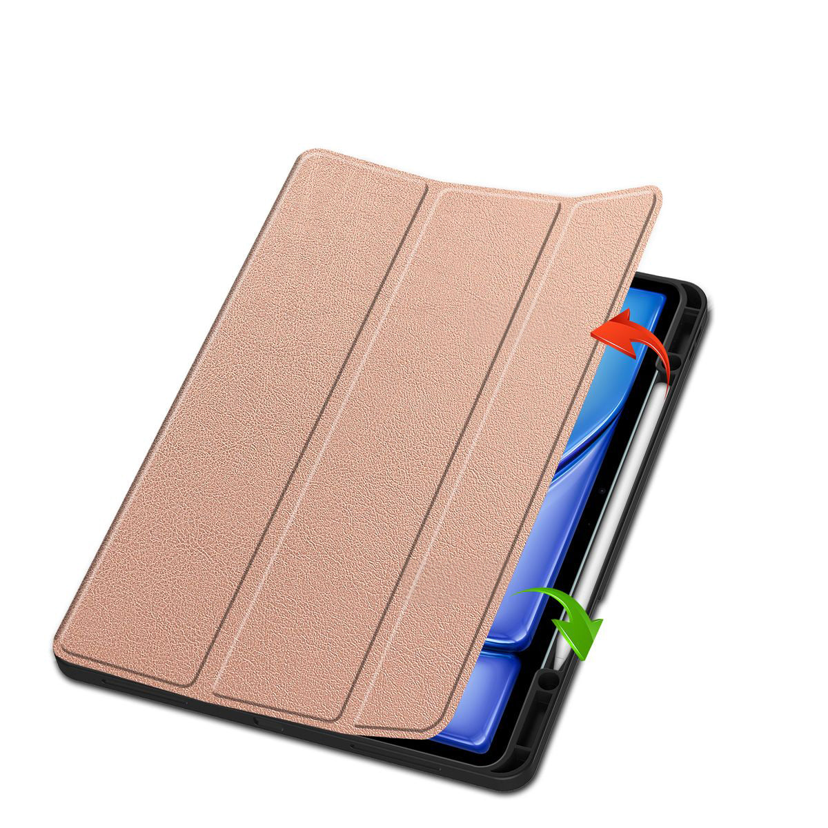 Schutzhülle für iPad Air 13" 2025 / 2024, Bizon Case Tab Lizard, Rosegold