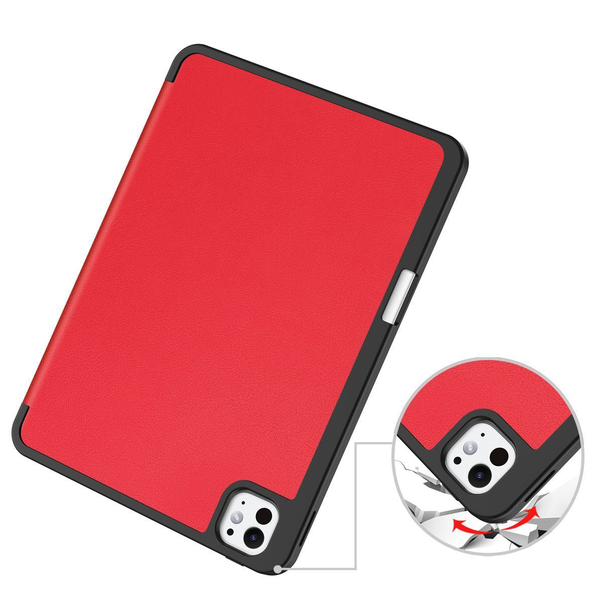 Schutzhülle für iPad Pro 11" 2025 / 2024, Bizon Case Tab Lizard, Rot