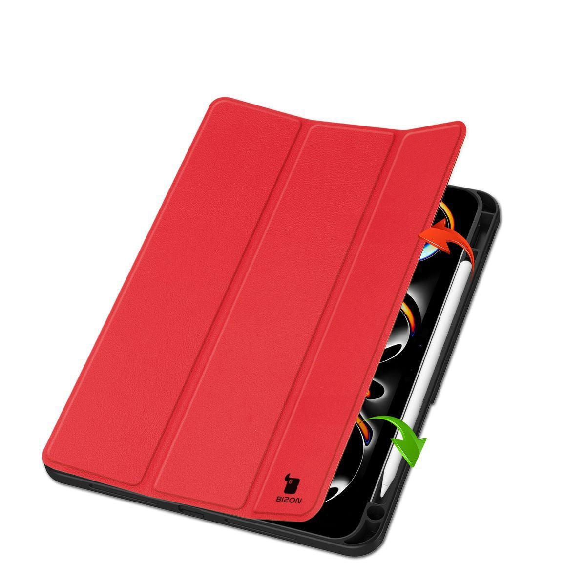 Schutzhülle für iPad Pro 11" 2025 / 2024, Bizon Case Tab Lizard, Rot