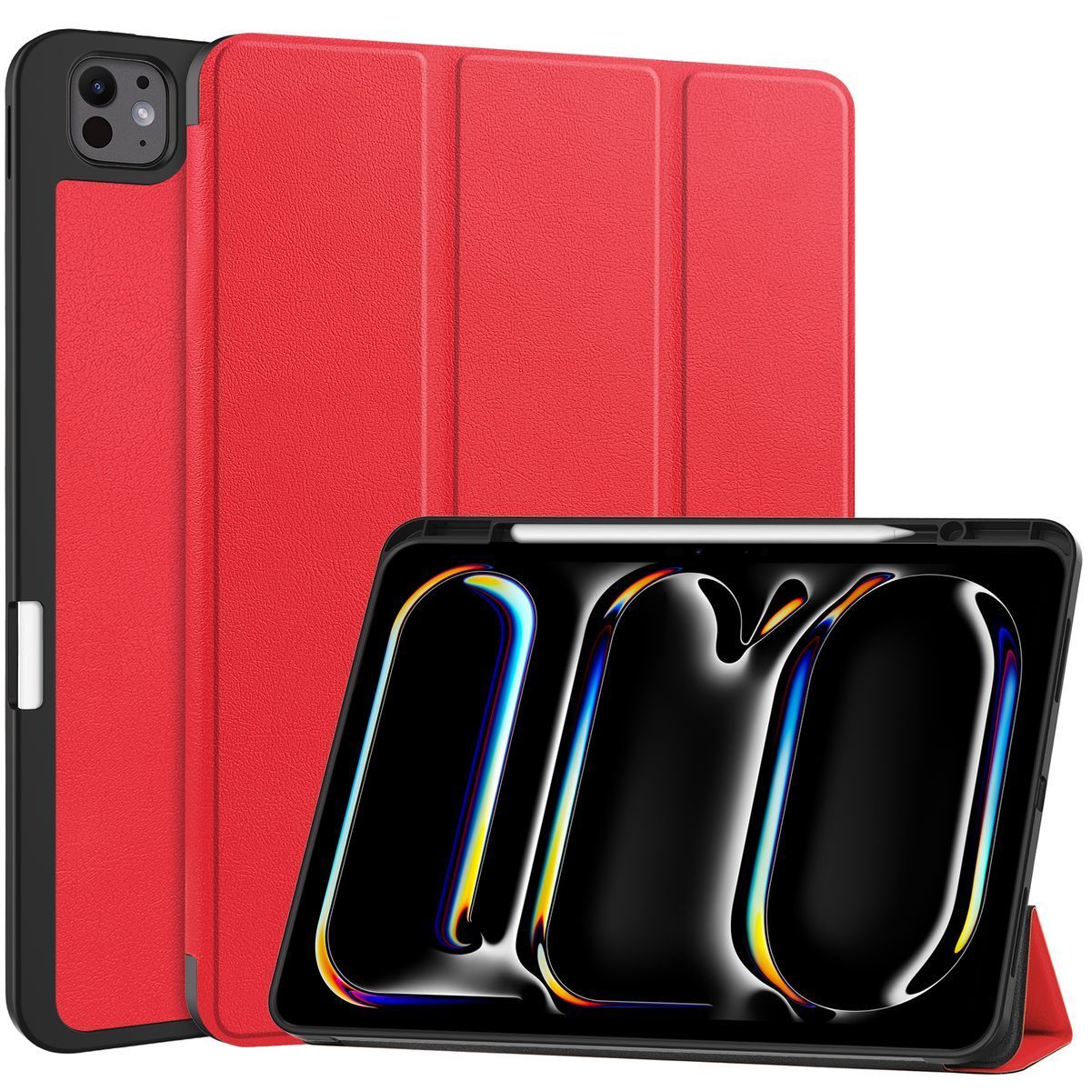 Schutzhülle für iPad Pro 13" 2025 / 2024, Bizon Case Tab Lizard, Rot