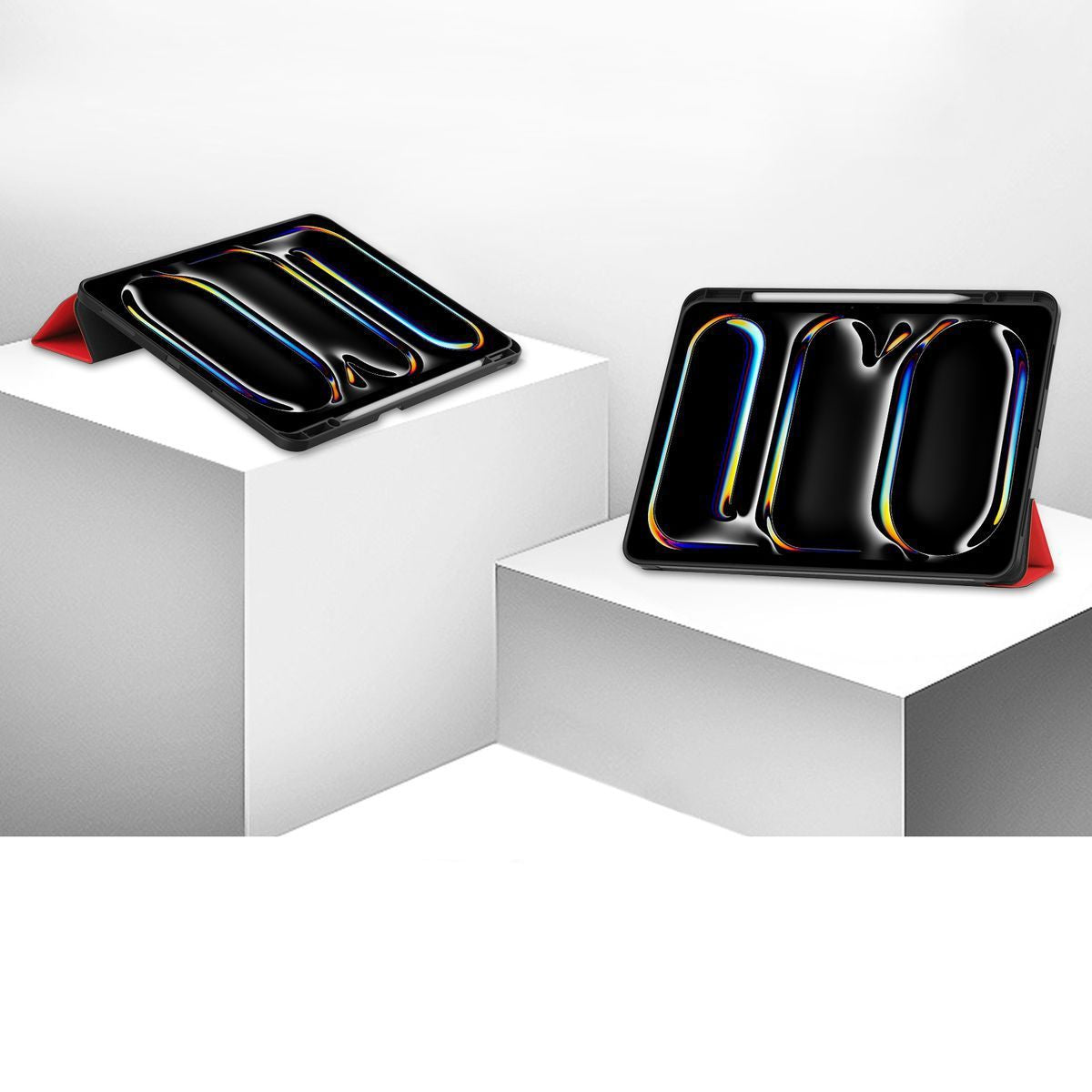 Schutzhülle für iPad Pro 13" 2025 / 2024, Bizon Case Tab Lizard, Rot